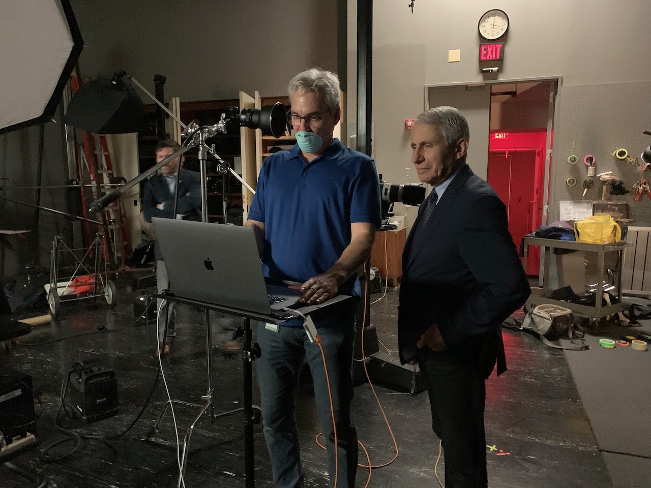 Anthony Fauci photographed in the studio at NG HQ
