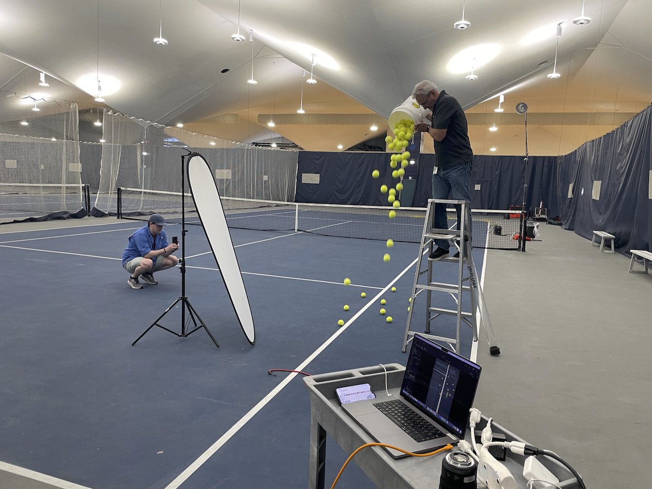 Tennis ball recycling shoot, NGM