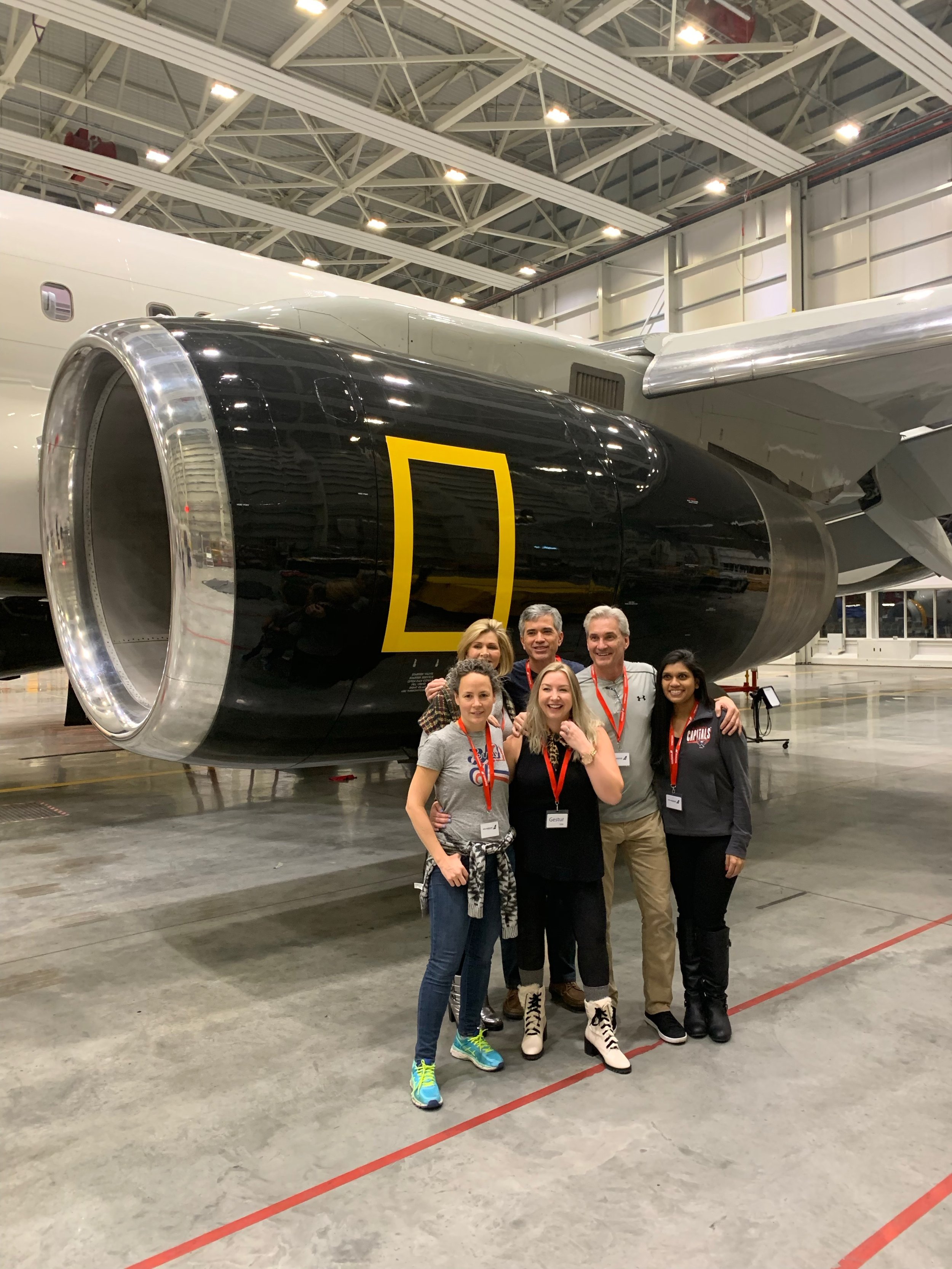 National Geographic branded private jet