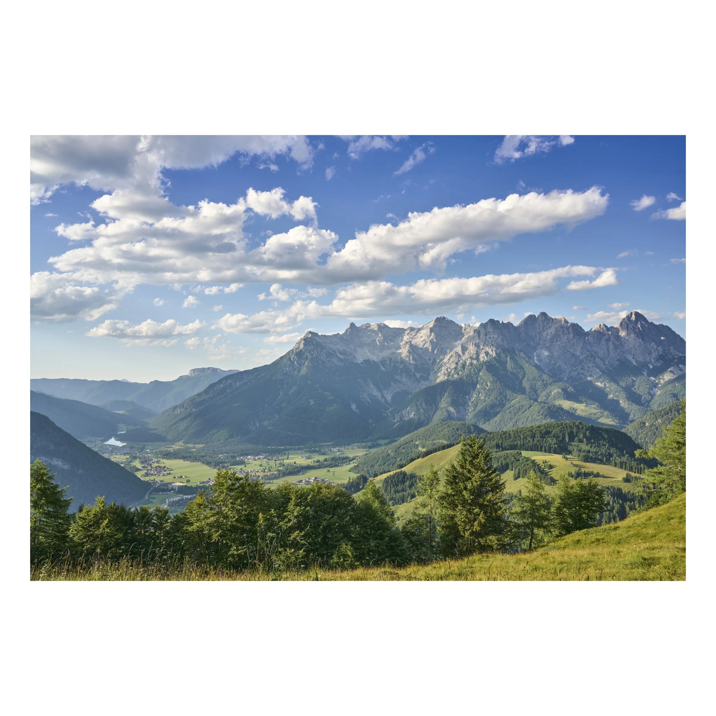 Buchensteinwand with a setting sun