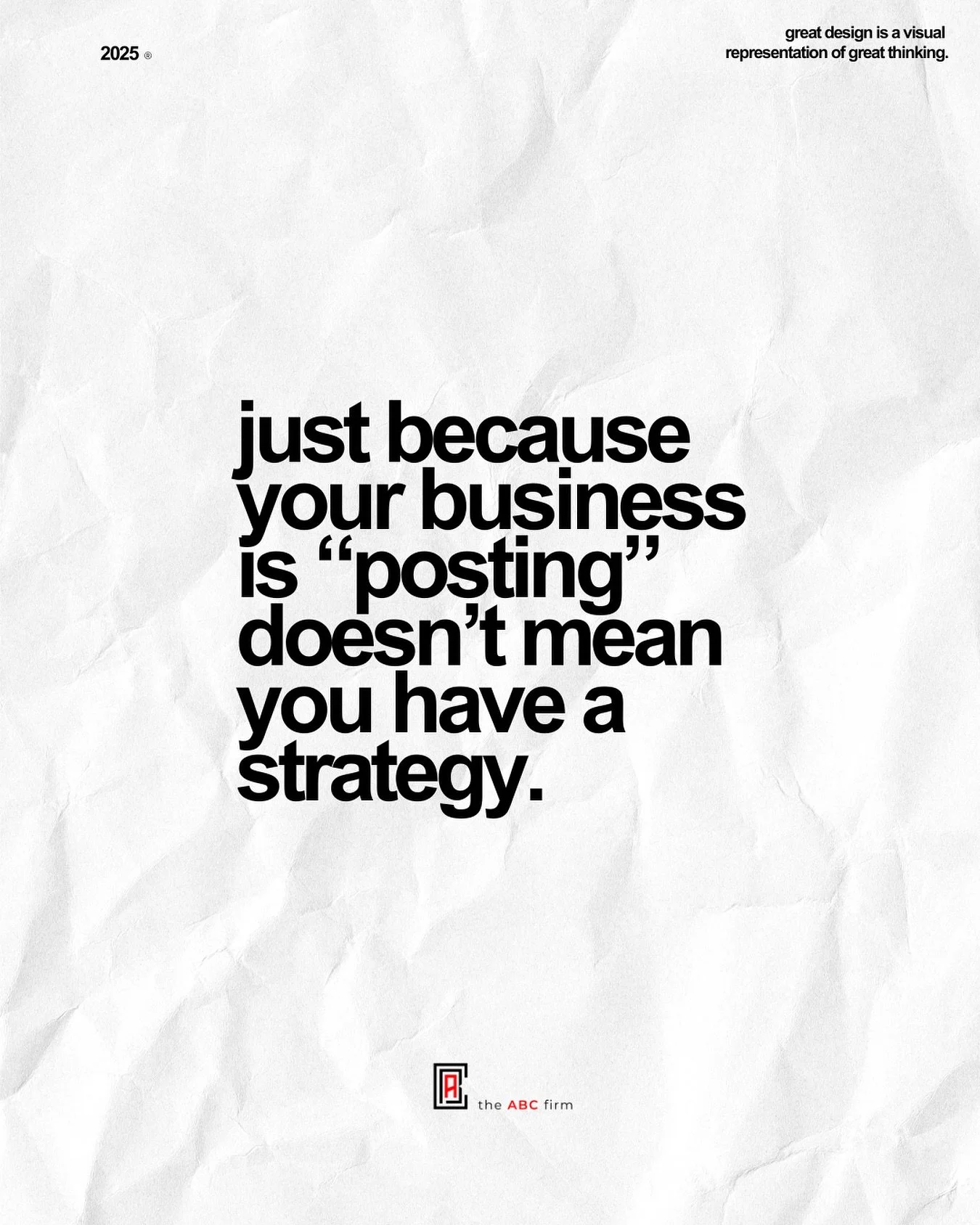 most brands are posting just to post. no goal, no structure, no data behind what&rsquo;s working.
strategy gives purpose to your content &mdash; it turns &ldquo;we need to post something&rdquo; into &ldquo;we&rsquo;re building awareness, trust, and l