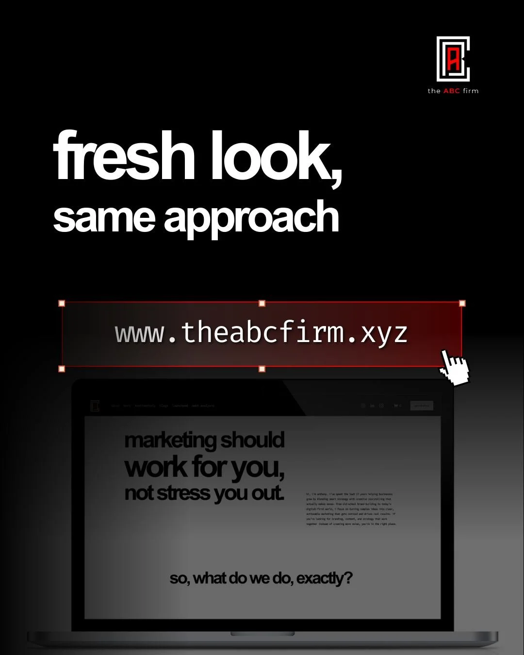 a little refresh never hurts.

we made some minor design updates to the website to better reflect where we&rsquo;re at now and how we work with our clients today. nothing flashy, just cleaner, clearer, and more intentional.

take a look, click around