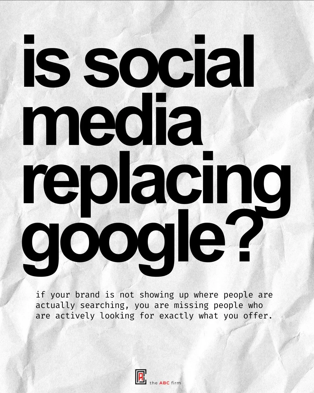 when i ask clients where they show up online, most of them say google. and then i ask them where they actually go when they want to find a restaurant, check out a product, or see if a service is worth their time. the answer is almost never google any