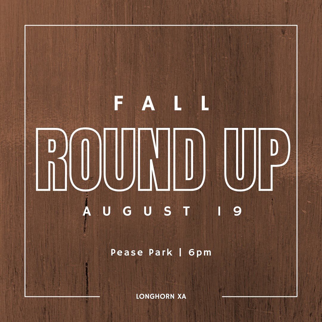 Calling all Longhorns! 🐂 We are kicking off the fall semester with a grill out and capture the flag at Pease Park this Friday, August 19th at 6pm.