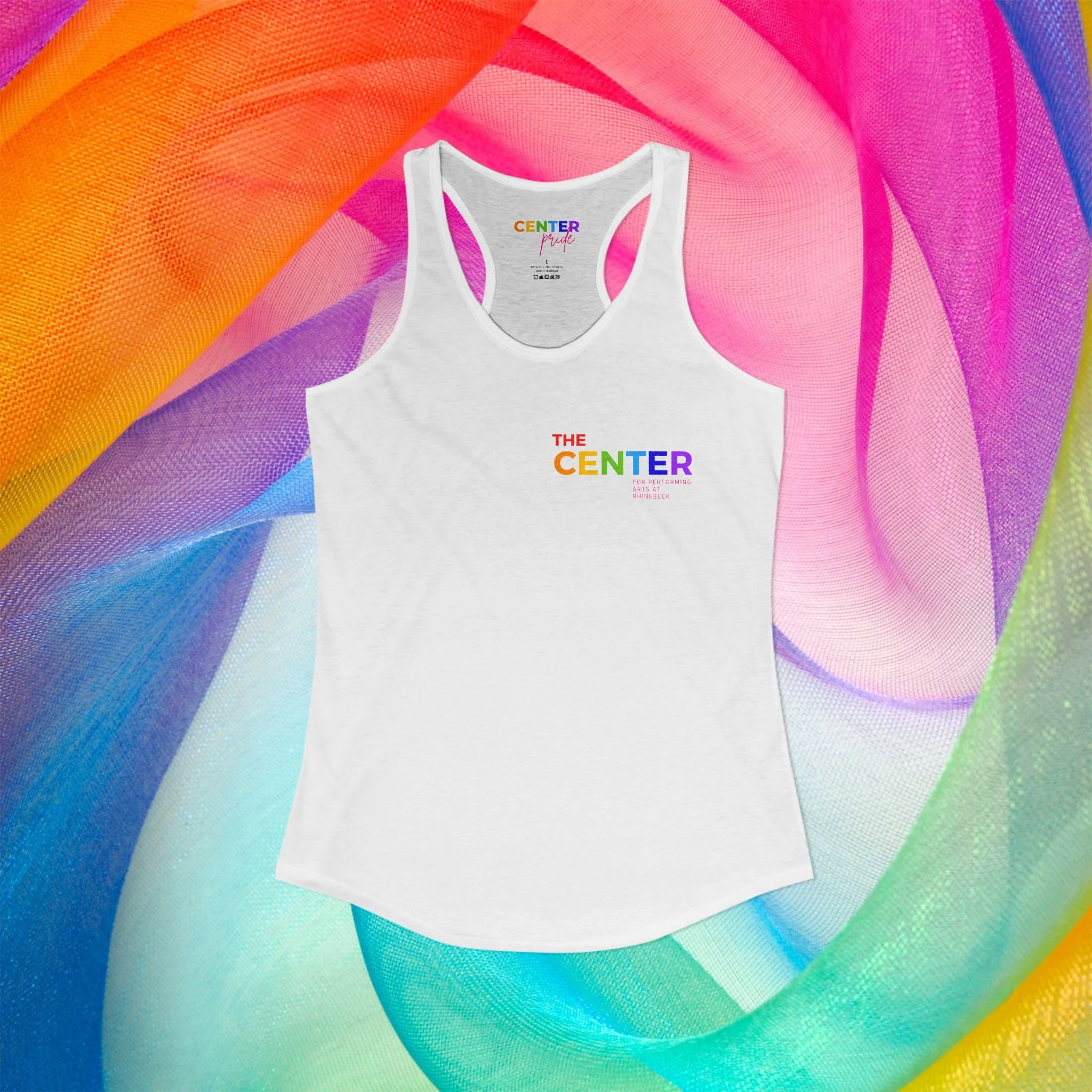 CENTER Rainbow Women's Racerback Tank