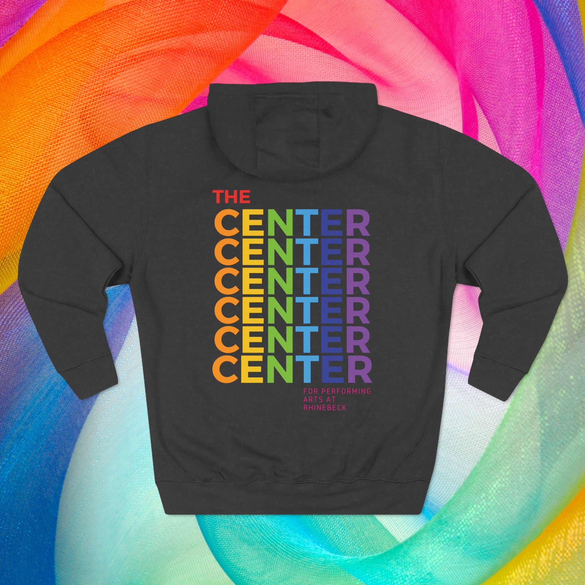 CENTER Rainbow Fleece Hoodie