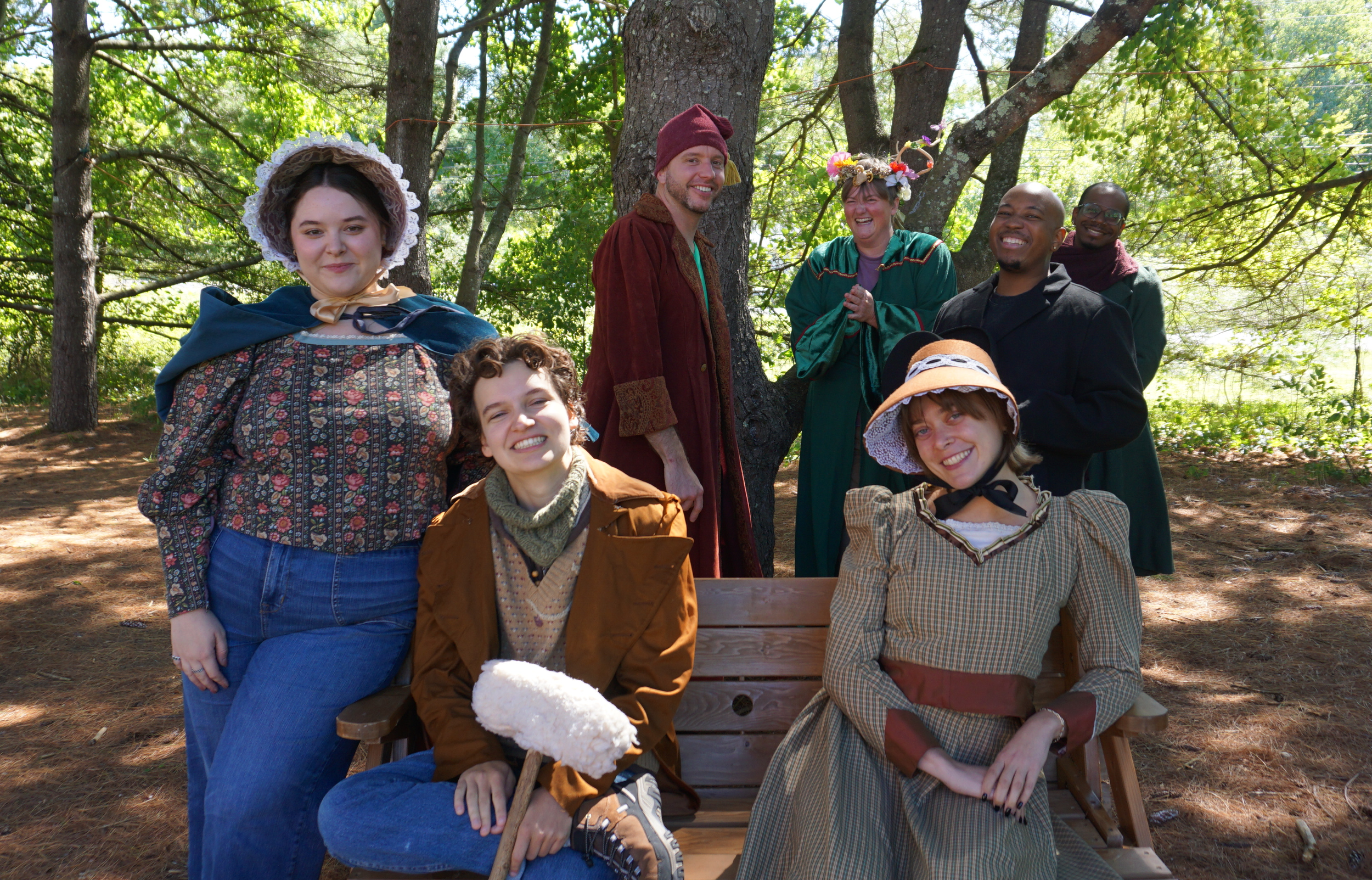 From Left to Right: Katie-Beth Anspach, Ellie DeMann, Ryan Dutcher, KT Ryan, Maria Coppola, Izzy Ricks, Jalen Carr