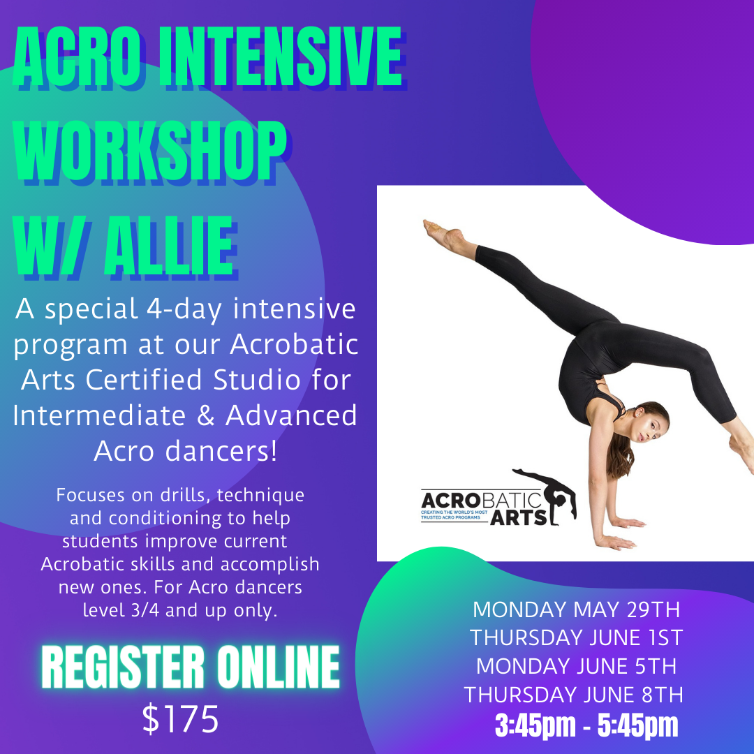 Class Schedule, Levels, and Descriptions — The CENTER for Performing