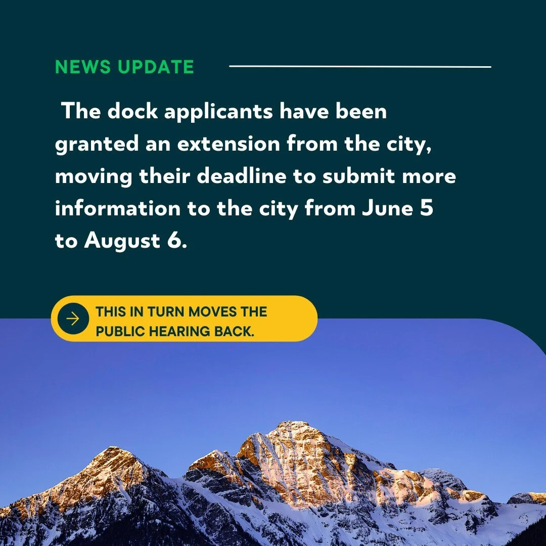 We are fighting to preserve the tranquility of the bay and prevent the building of deep water docks that will likely cause irreversible harm to its delicate ecosystems. Join us.

If you haven't already please: email the City Planner at ahillier@bainb