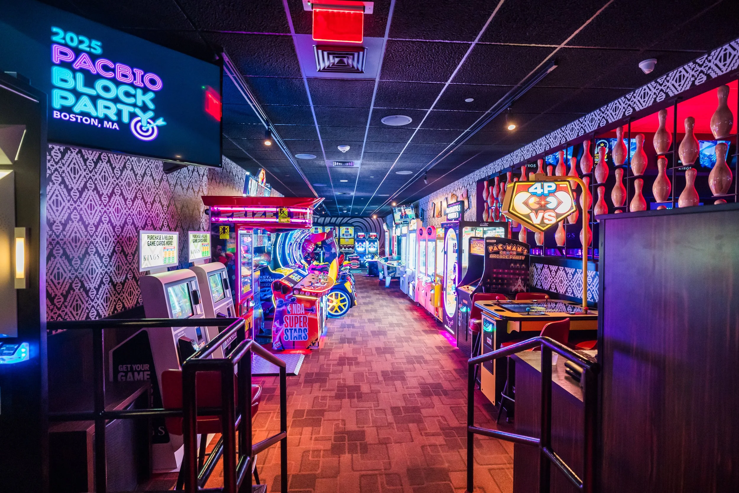 Pac Bio Block Party Arcade.