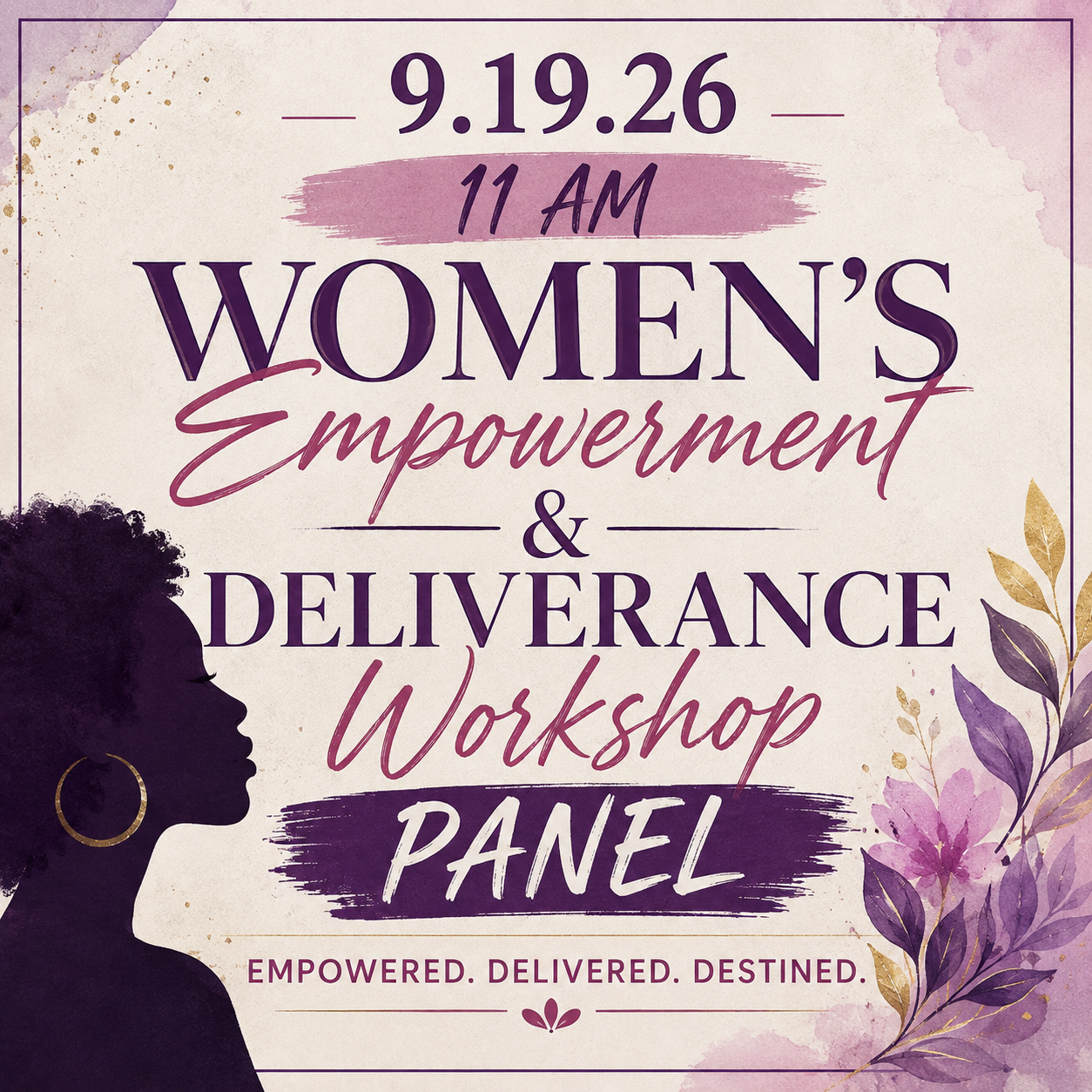 Women's Empowerment & Deliverance Workshop Panel