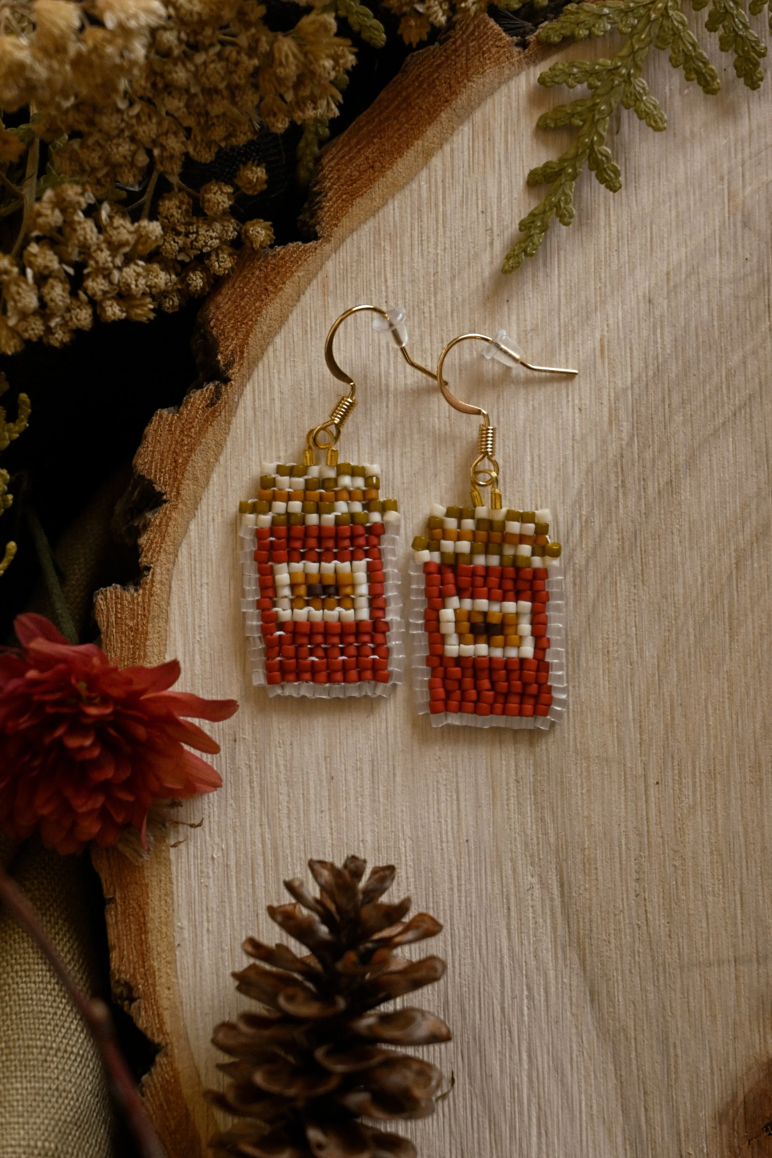 Raspberry Jam Jar Earrings