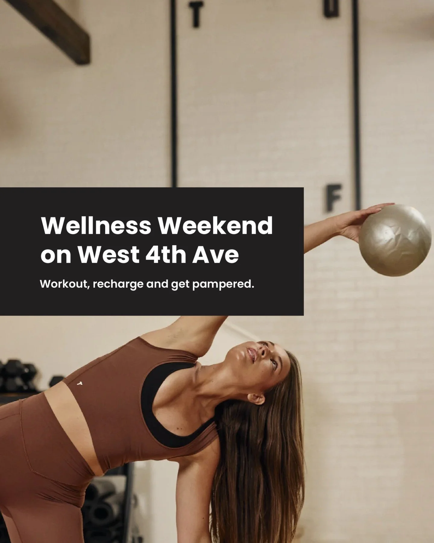 Our next guide is here: Wellness Weekend 

If you're looking for a weekend of moving your body, eating nourishing food, pampering your skin, and maybe treating yourself to an new outfit to do it all in - this guide is for you.

🤸 7AM - Workout at Tu