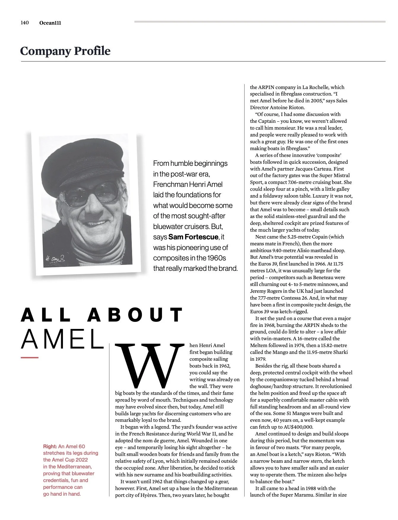 AMEL — Sailing Grace