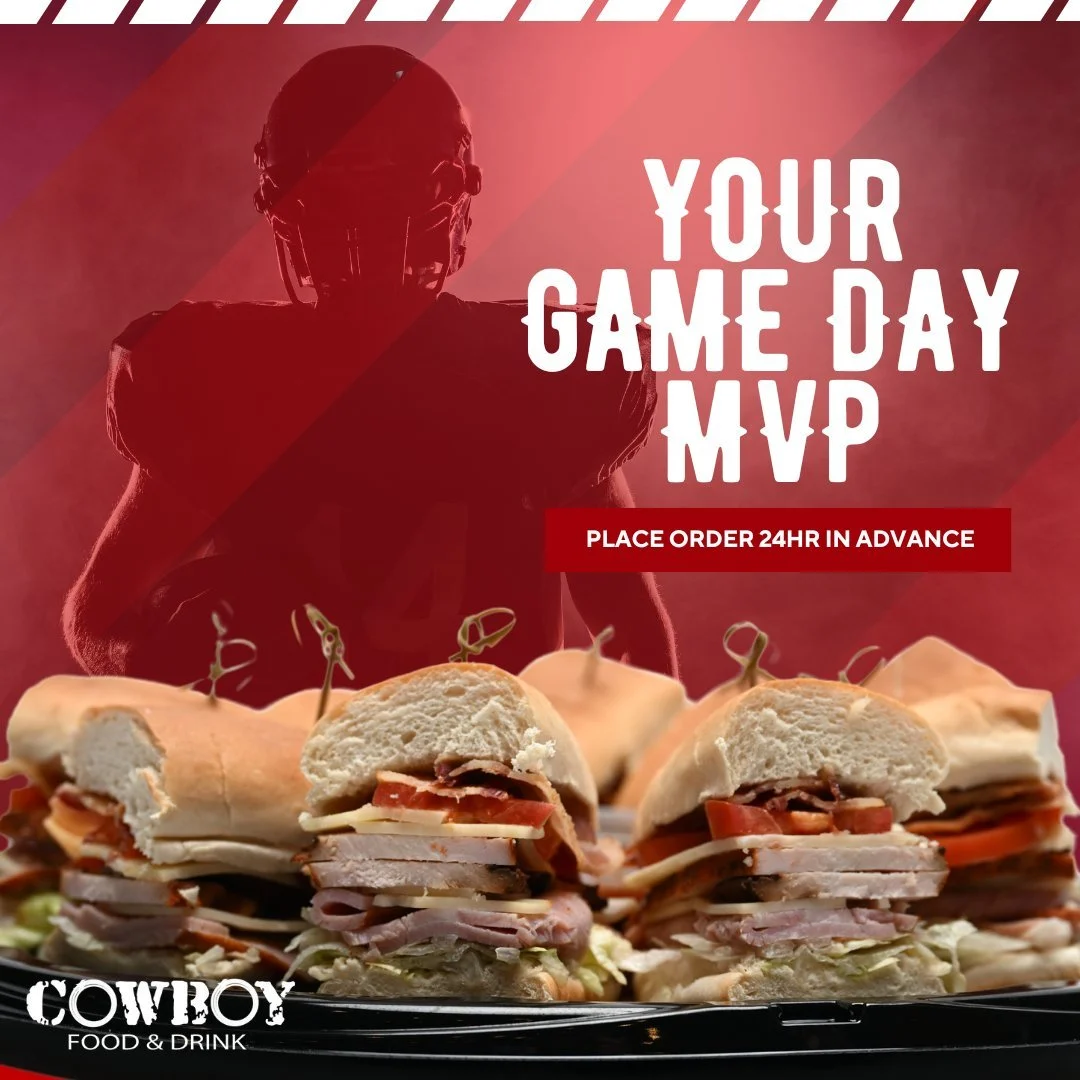 🏆🏈 Be the MVP of your watch party.
Our sandwich and slider platters are stacked, hearty, and made to feed the whole team. Perfect for football Sundays, playoff parties, and everything in between.
⏱️ Order at least 24 hours in advance and win game d