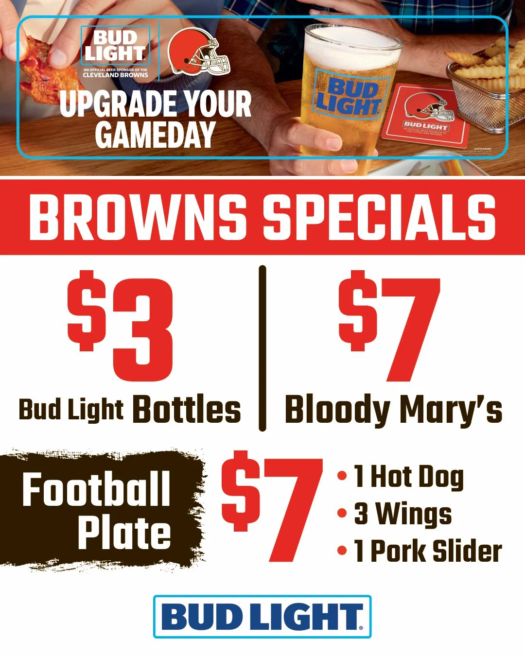 Saturdays are for the Buckeyes. Sundays are for the Browns. And BOTH are for Cowboy. 🏈🍻

Cheer on your teams with game day eats and ice-cold drinks, including $3.50 Coors Light cans during Ohio State games and $3 Bud Lights, $7 Bloody Marys + our $