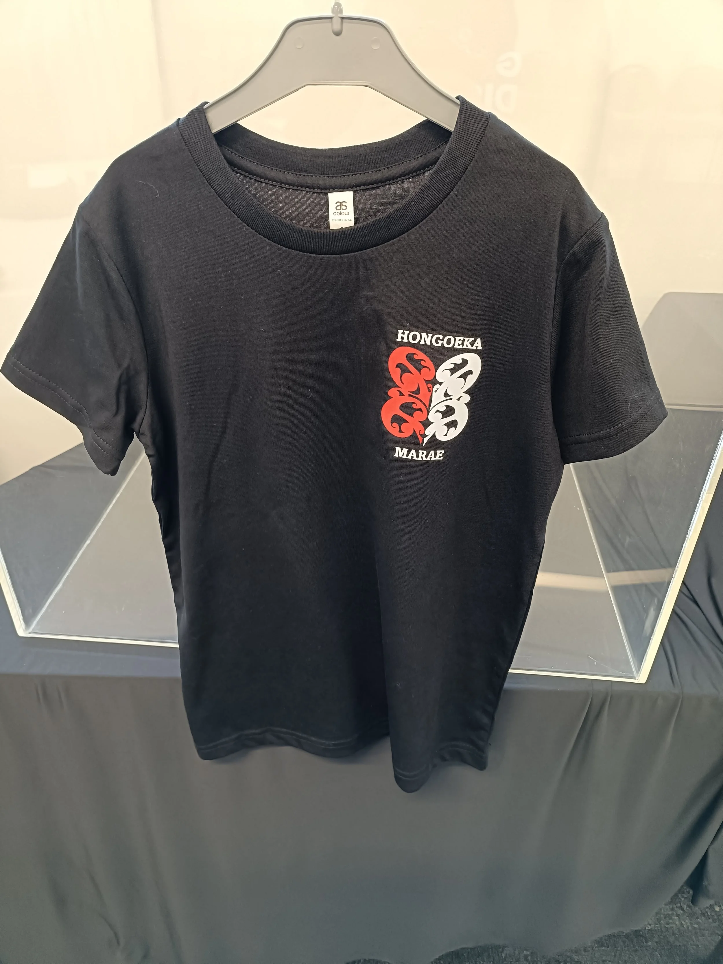 Black tees. Kids sizes 4 to 14years, Adults sizes S to 2XL