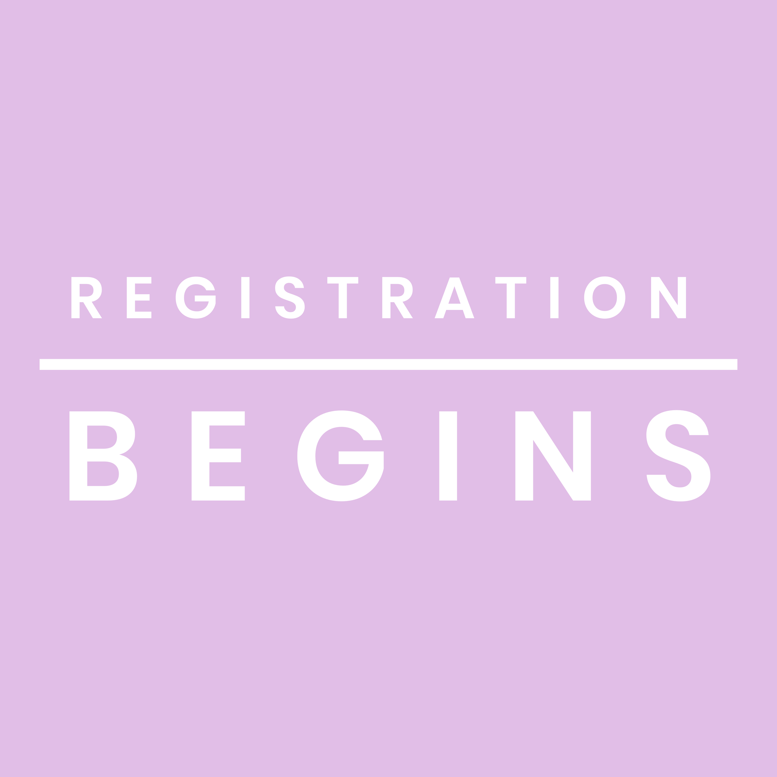 Registration Begins!
