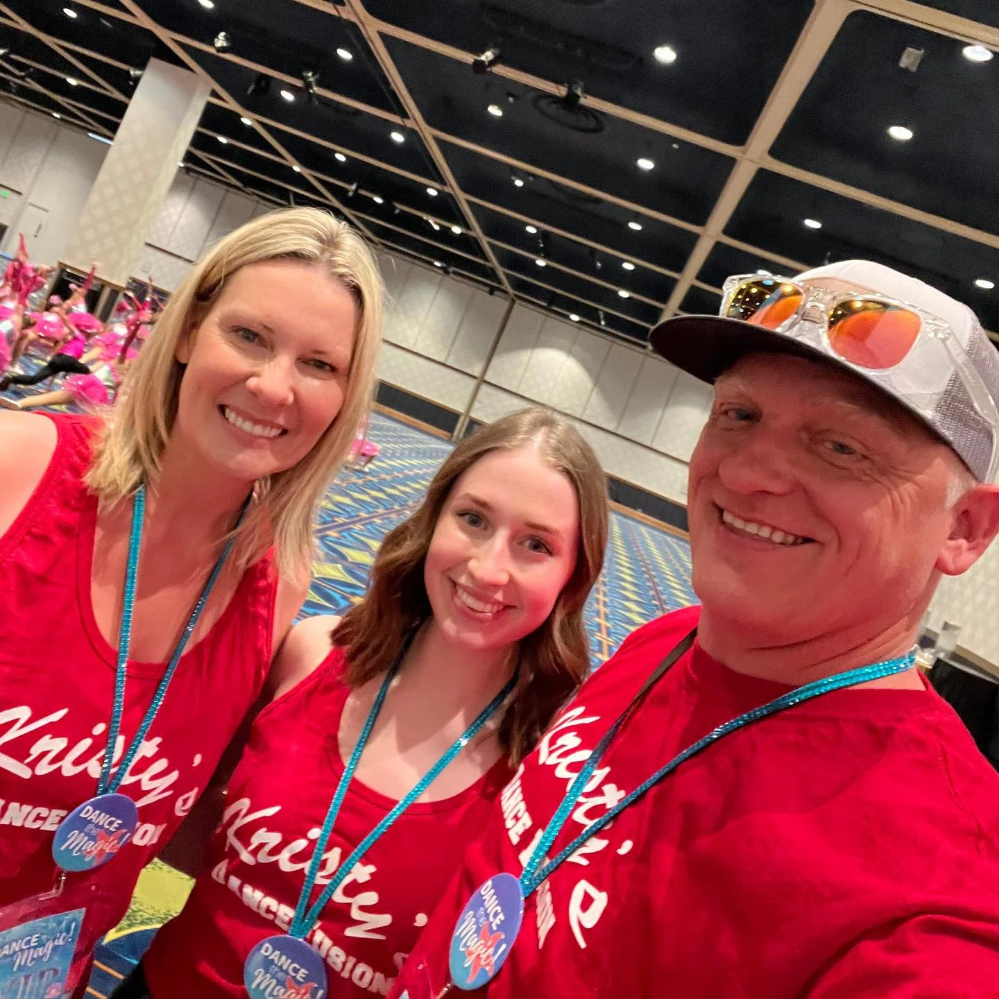 Miss Kristy, Miss Cara, and Mr Tyler chaperoning dancers on our 2023 Dance The Magic trip to Disneyworld!
