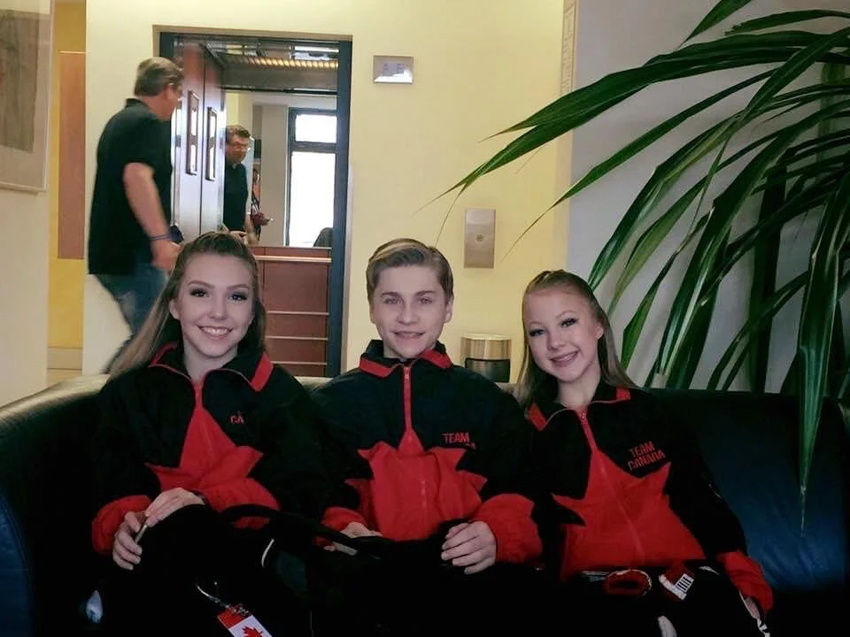 Lauren, Alec, and Sydney dancing with Team Canada tap! (2016)