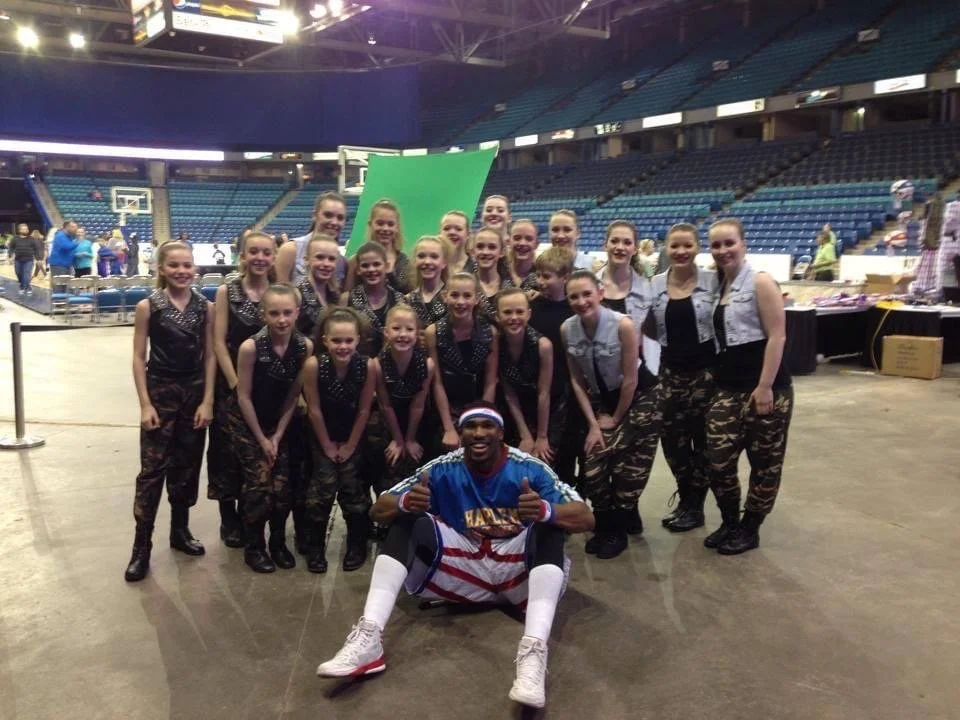 KDF Dancers got to dance for the Harlem Globetrotters! (2014)