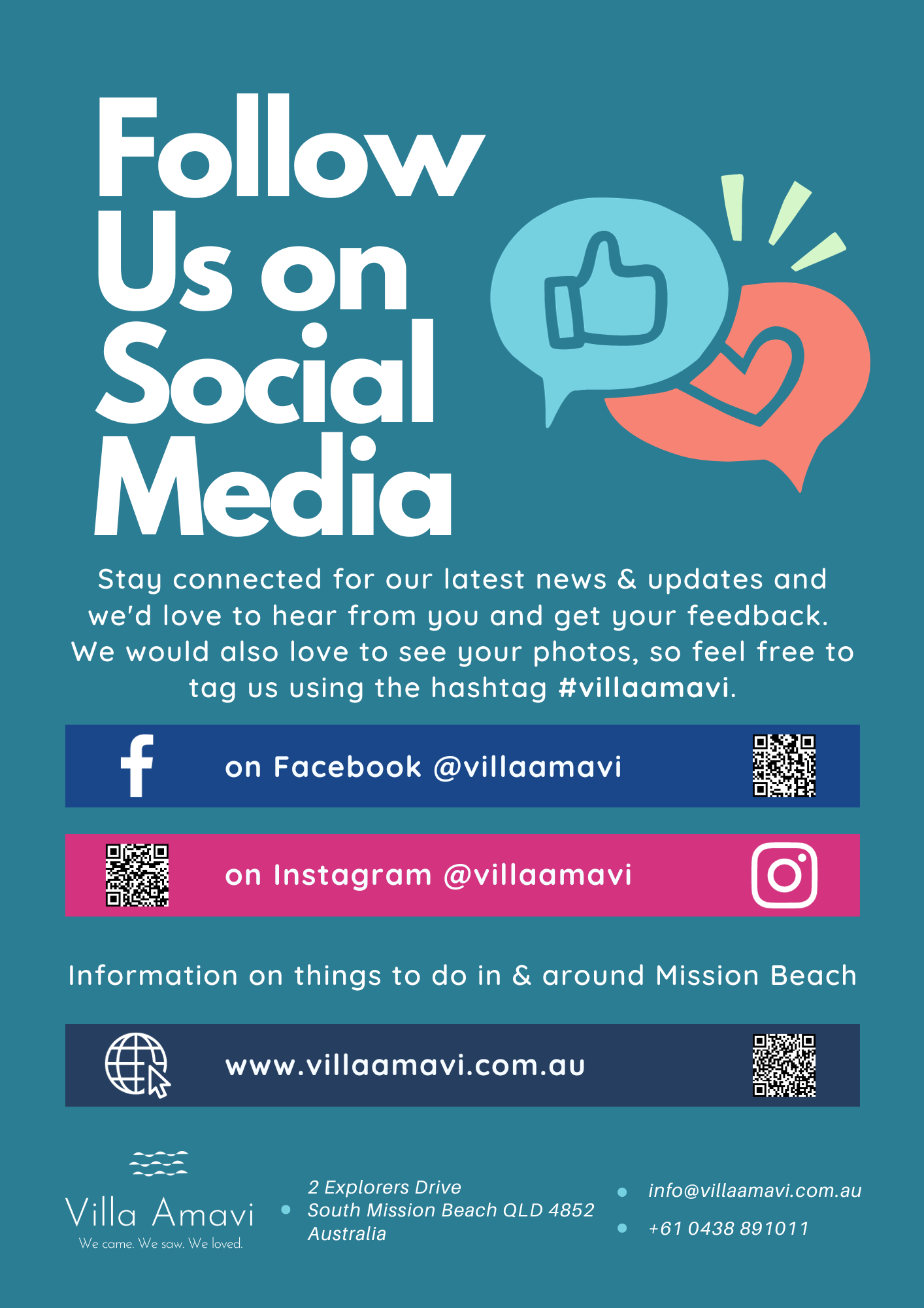 Follow us promotion
