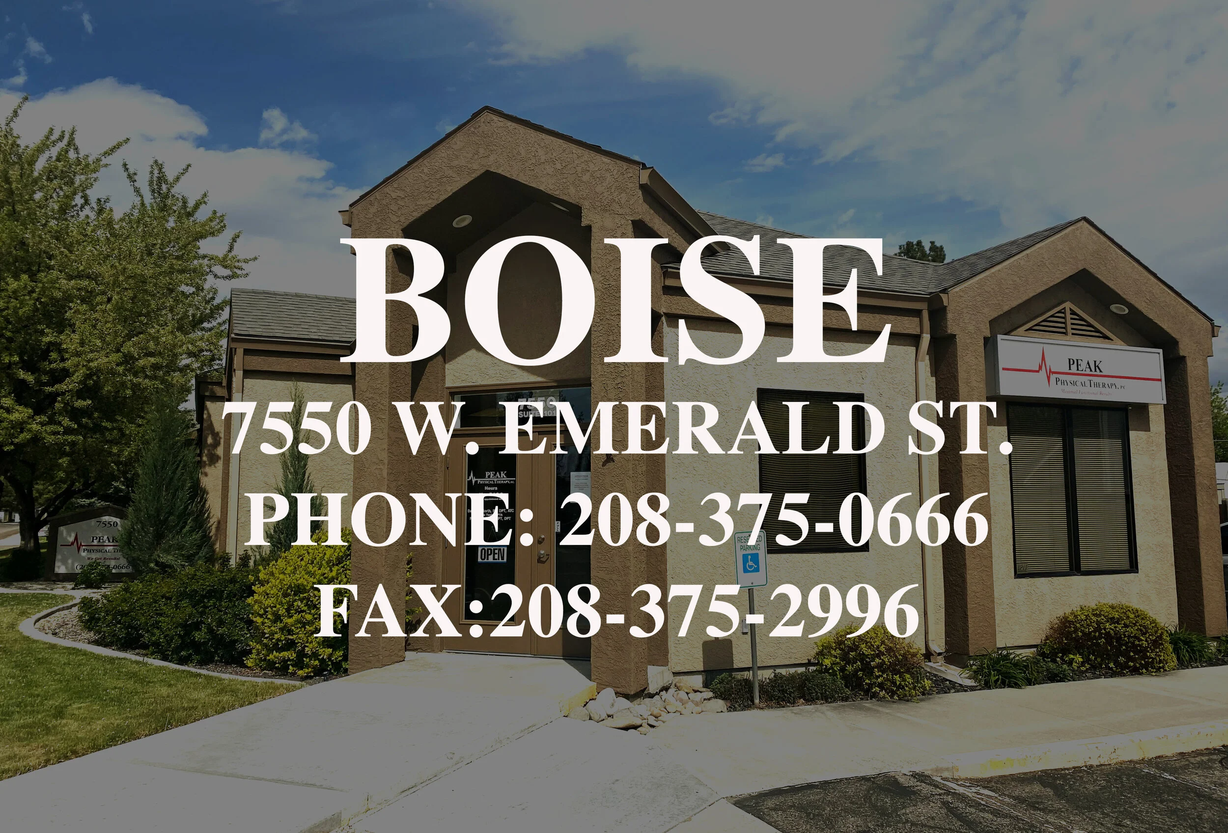 PEAK PHYSICAL THERAPY