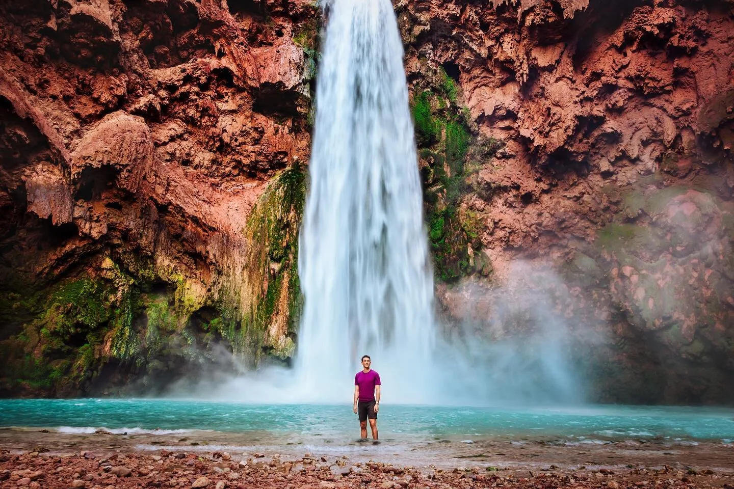 Bucket list destination ✅ 
53 miles of hiking 🥾 
Havasupai Falls surpassed my expectations 🤩 
Looking forward to our stories airing this week!

📷 @mattehnes