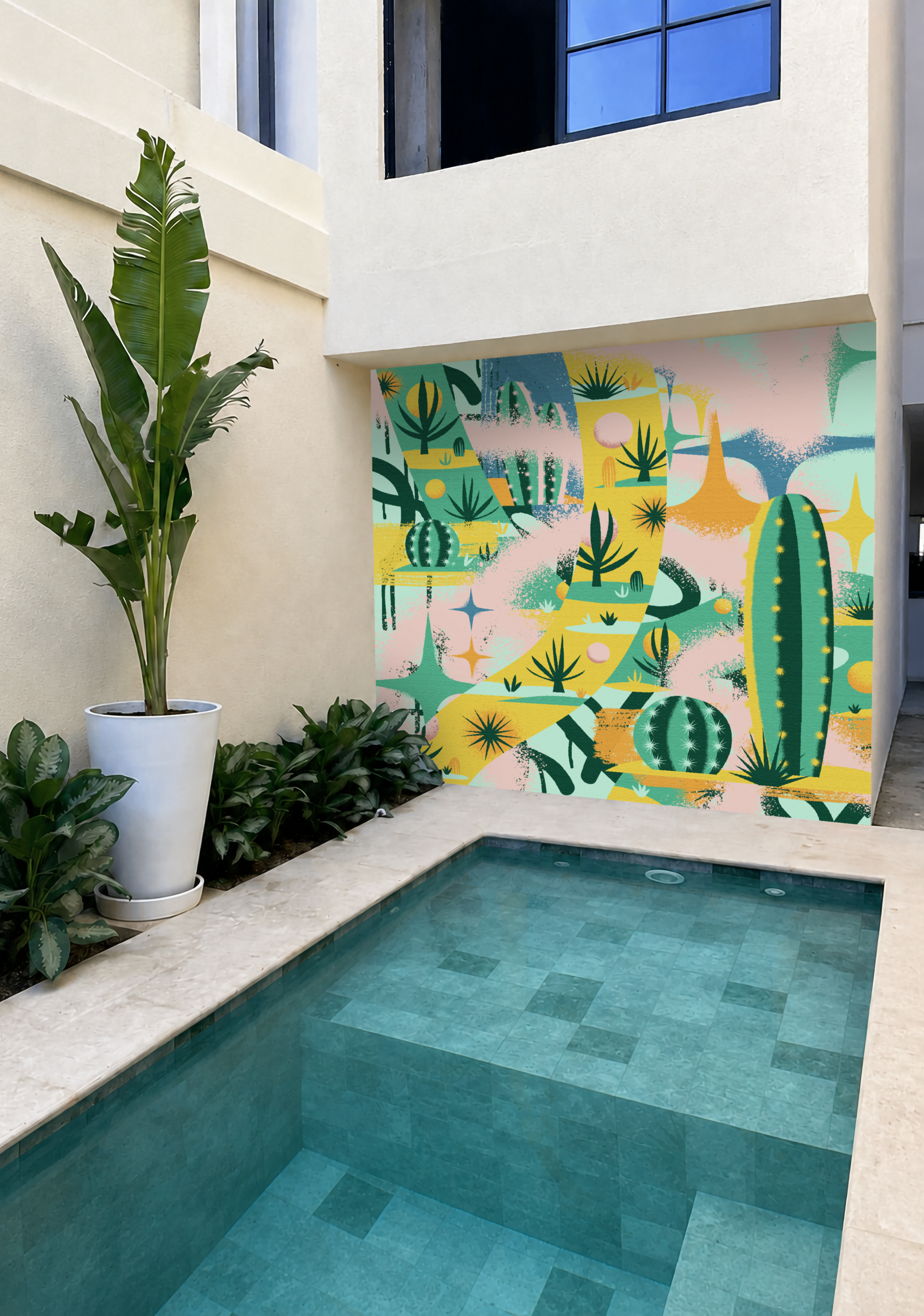 Art Heavy — AirBnb Mural, Illustration