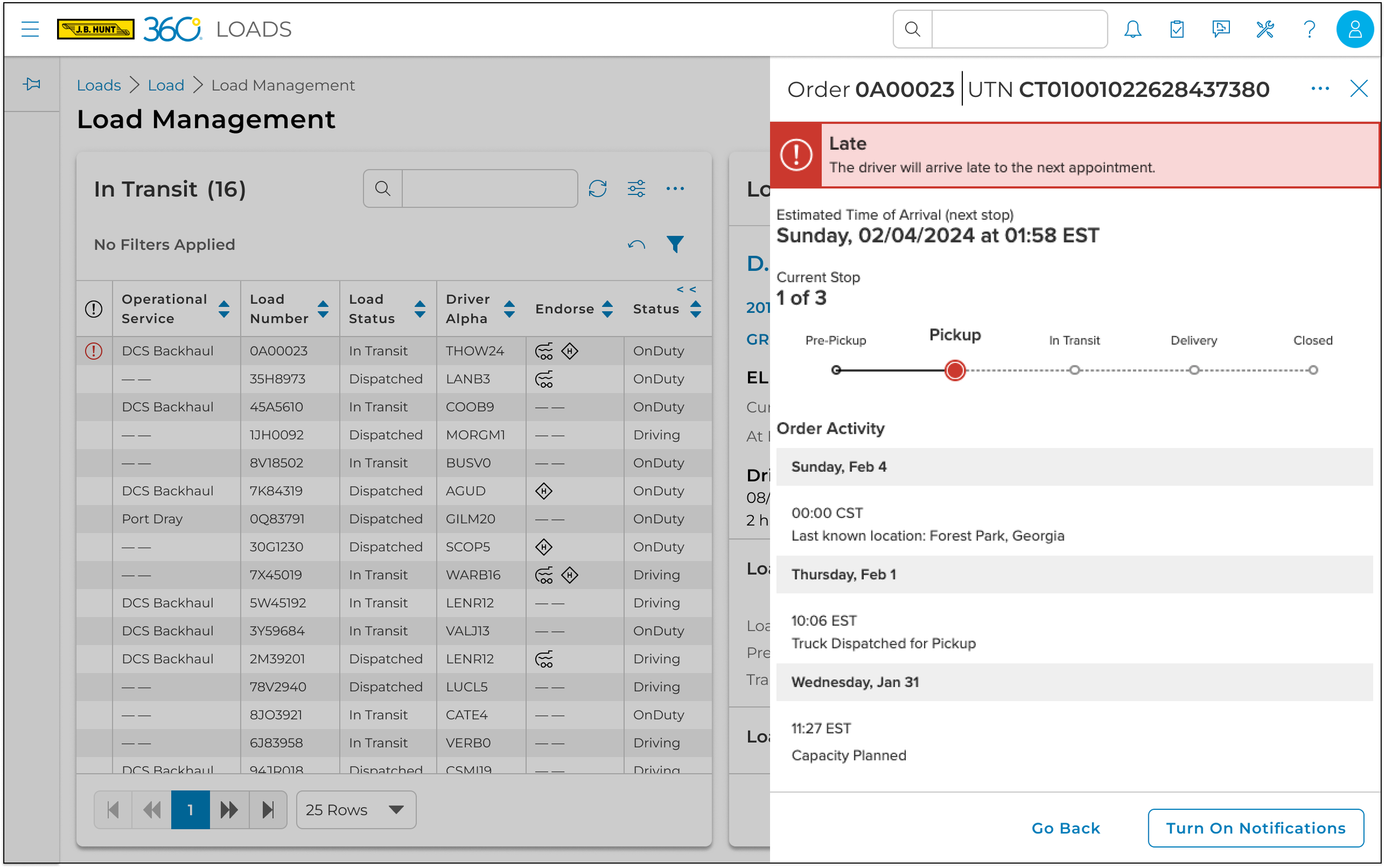 Dispatch Status - Visibility Panel Open.png