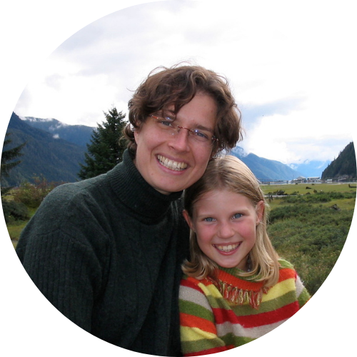 Photo de France avec sa fille, plus jeune