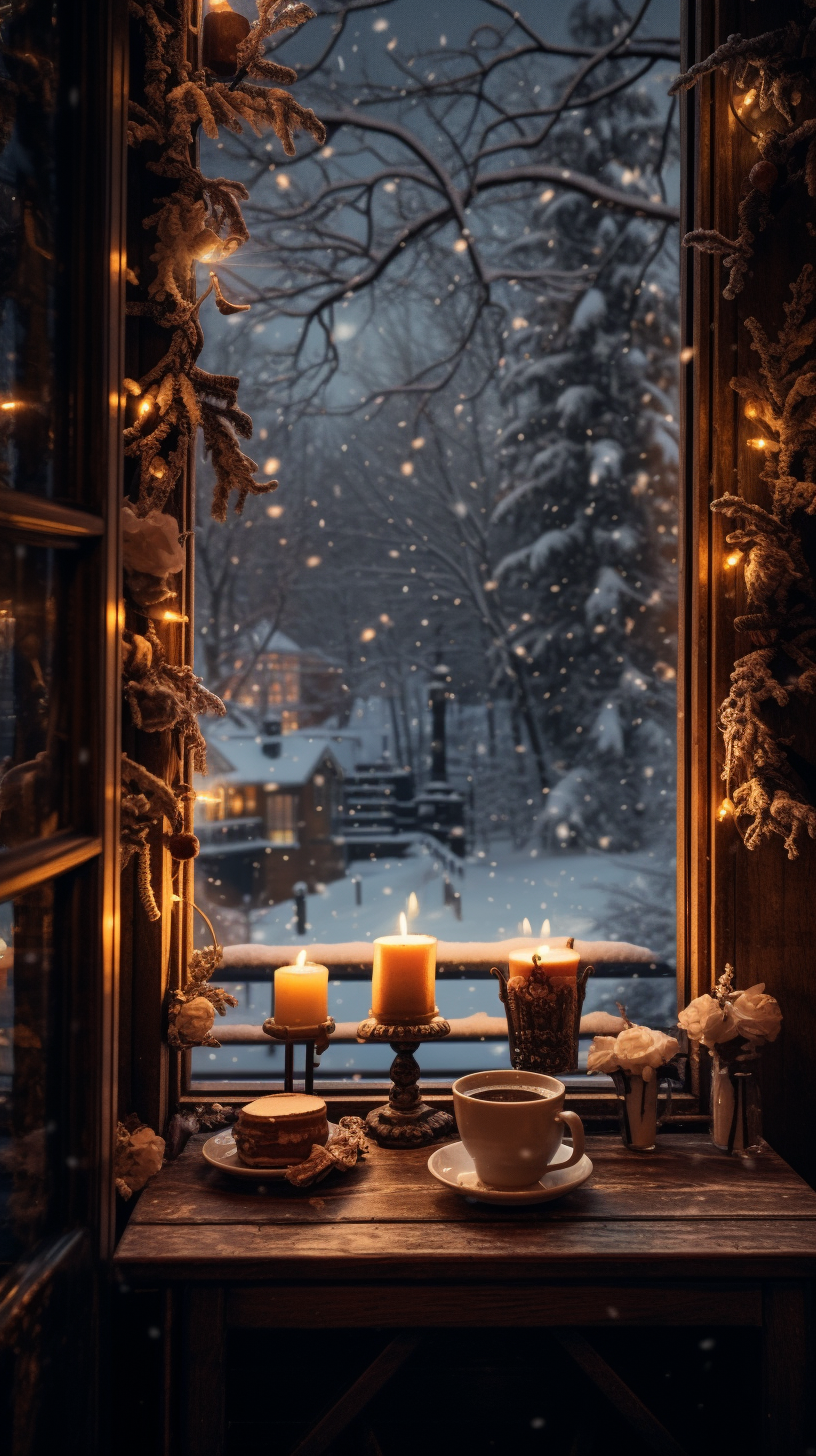 Author Writing Moody Vibes Aesthetic Writing Desk Cozy Writing Corner Window Overlooking Scenery