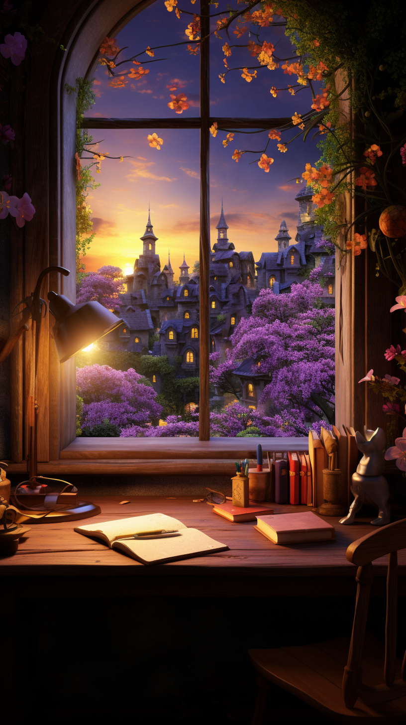annahlaine_tangled_style_desk_window_overlooking_a_Disney_tangl_339fc619-7948-4d2e-960e-7947547131a9.png