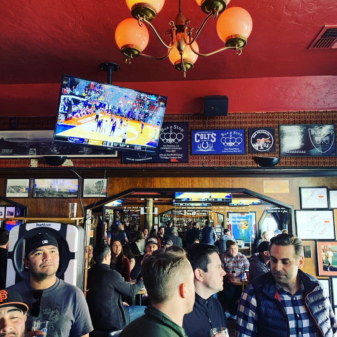 It may be March madness ... but after having ur brackets busted it&rsquo;s more like March sadness.. cheer yourself up with a drink at the @busstop_sf #AlcoholHelps