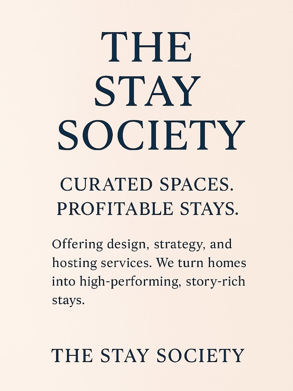 ✨ Here at The Stay Society we specialize in transforming properties into elevated, story-driven spaces that perform&mdash;both aesthetically and financially. Whether you&rsquo;re launching your first short-term rental or looking to refine an existing