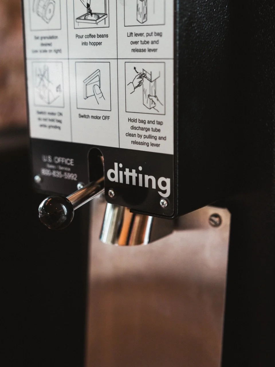 Big power. Zero compromise.

The Ditting 1203 coffee grinder is built for precision, durability and serious shop demands - delivering consistent grinds straight into the bag.

Swiss engineering, trusted worldwide. Proudly sold and distributed exclusi