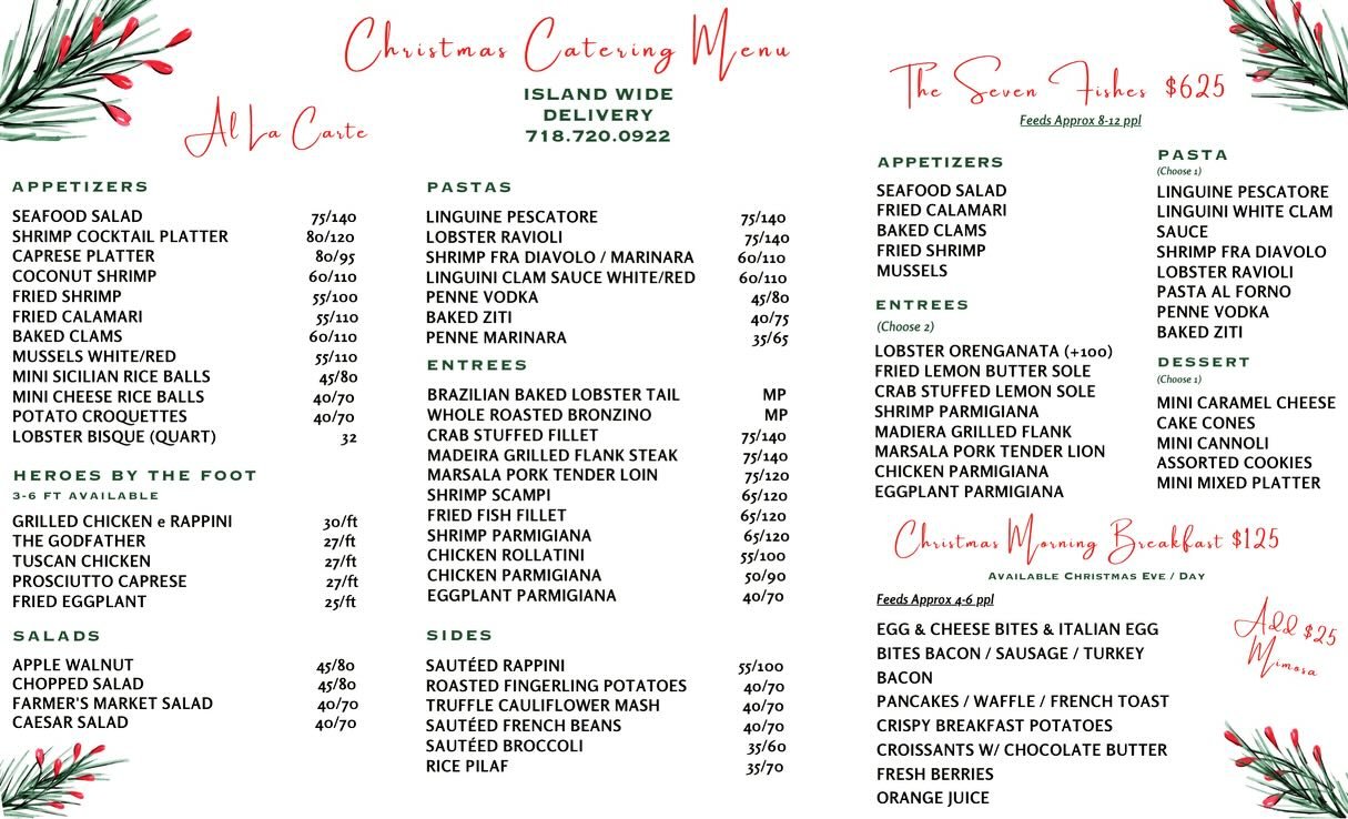 Don&rsquo;t stress this holiday season, we&rsquo;re your one stop catering shop! Whether you&rsquo;re hosting at home or organizing a holiday office party we are here to help ease the holiday stress. 

We cater all five boroughs &amp; parts of New Je