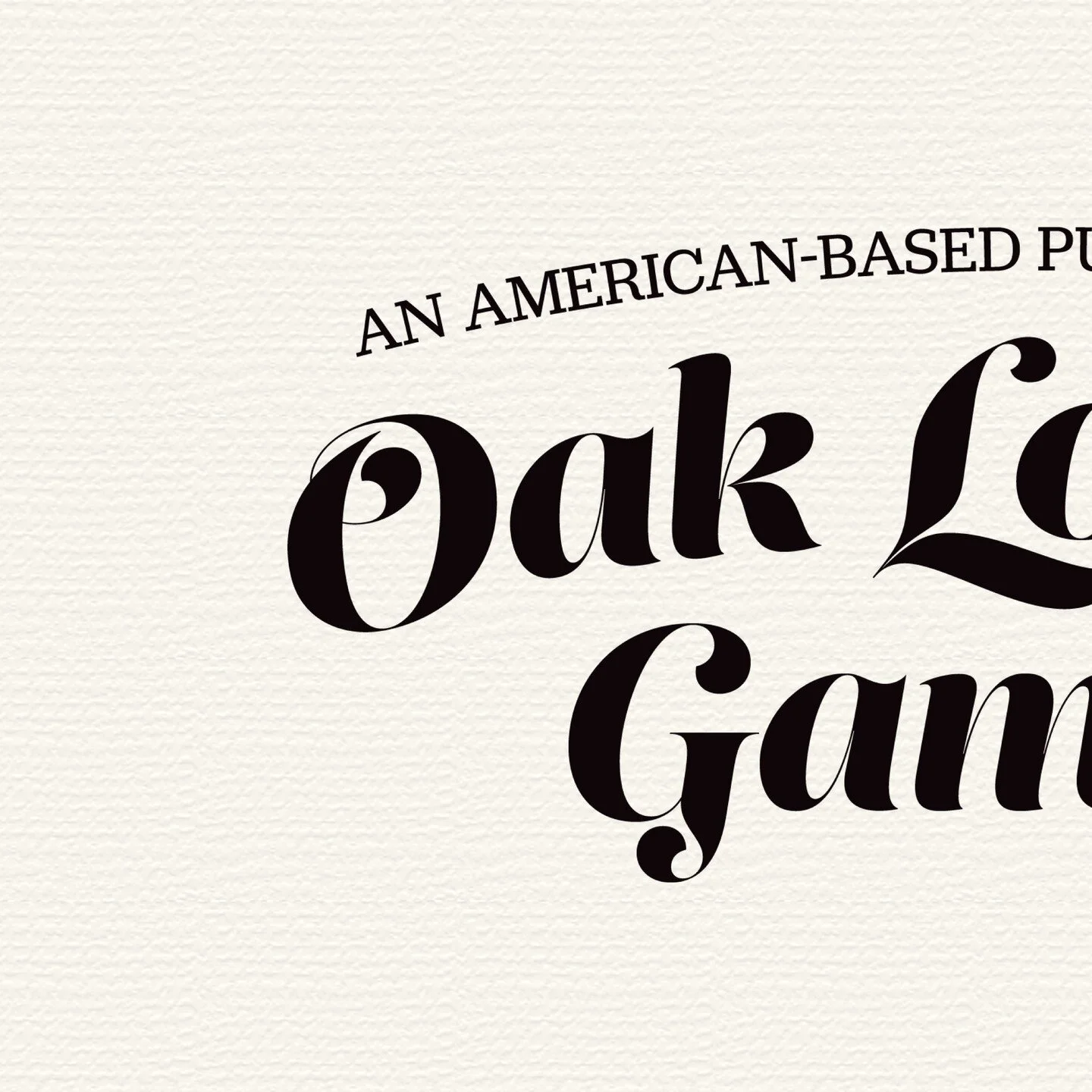 Oak Lounge Games is an American-based publishing company with a mission to invite unrelated people together to genuinely connect and build community through unique games 👏🏻

As they were getting ready to launch their business, they approached us to