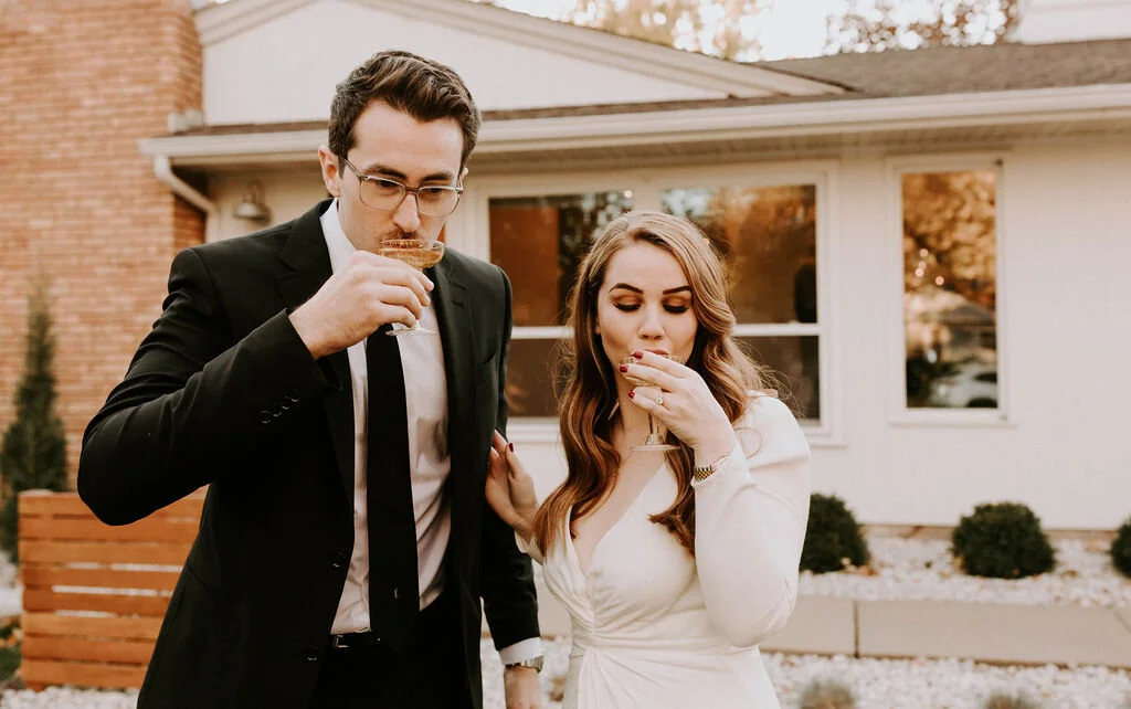 Intimate Backyard Wedding / Lindsey + Ben