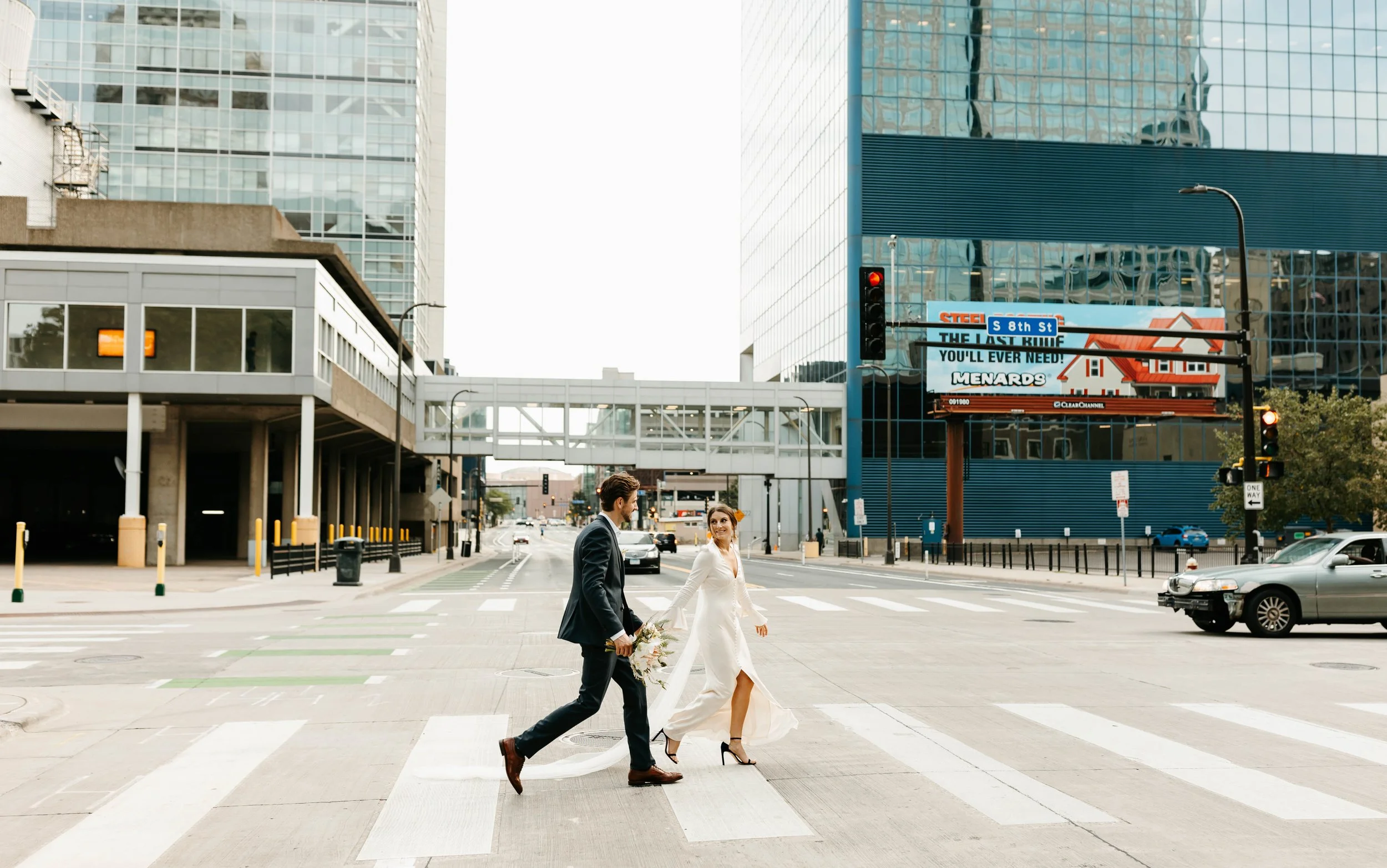 Minneapolis Government Center and Backyard Wedding/ Elizabeth + Cole