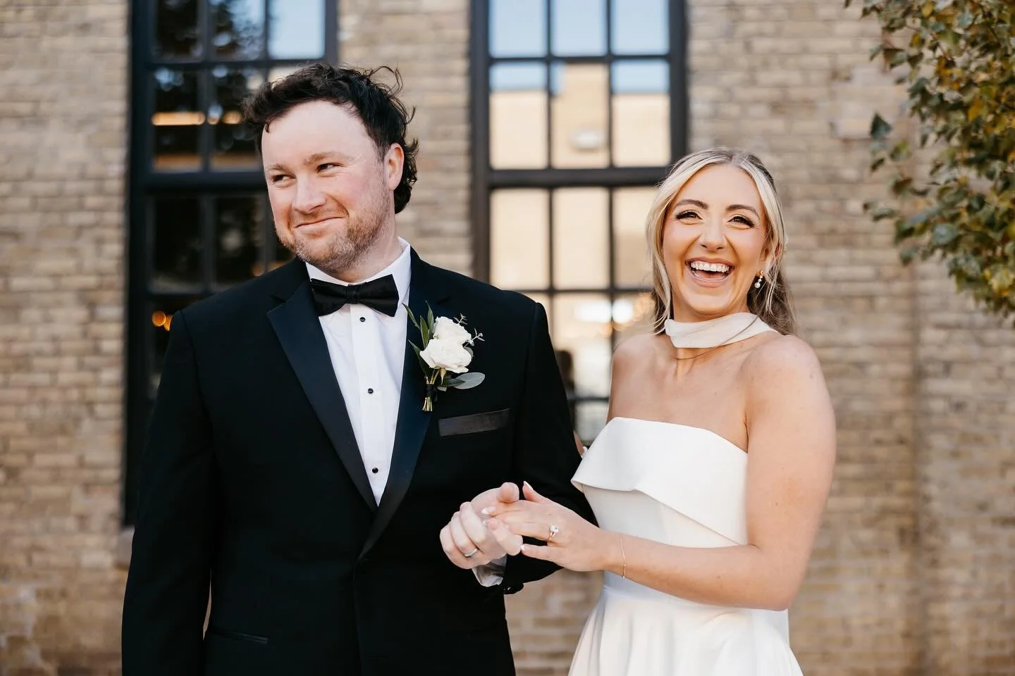 From coworkers to husband and wife. Kait and Dan made it official surrounded their favorite people and at least half their office