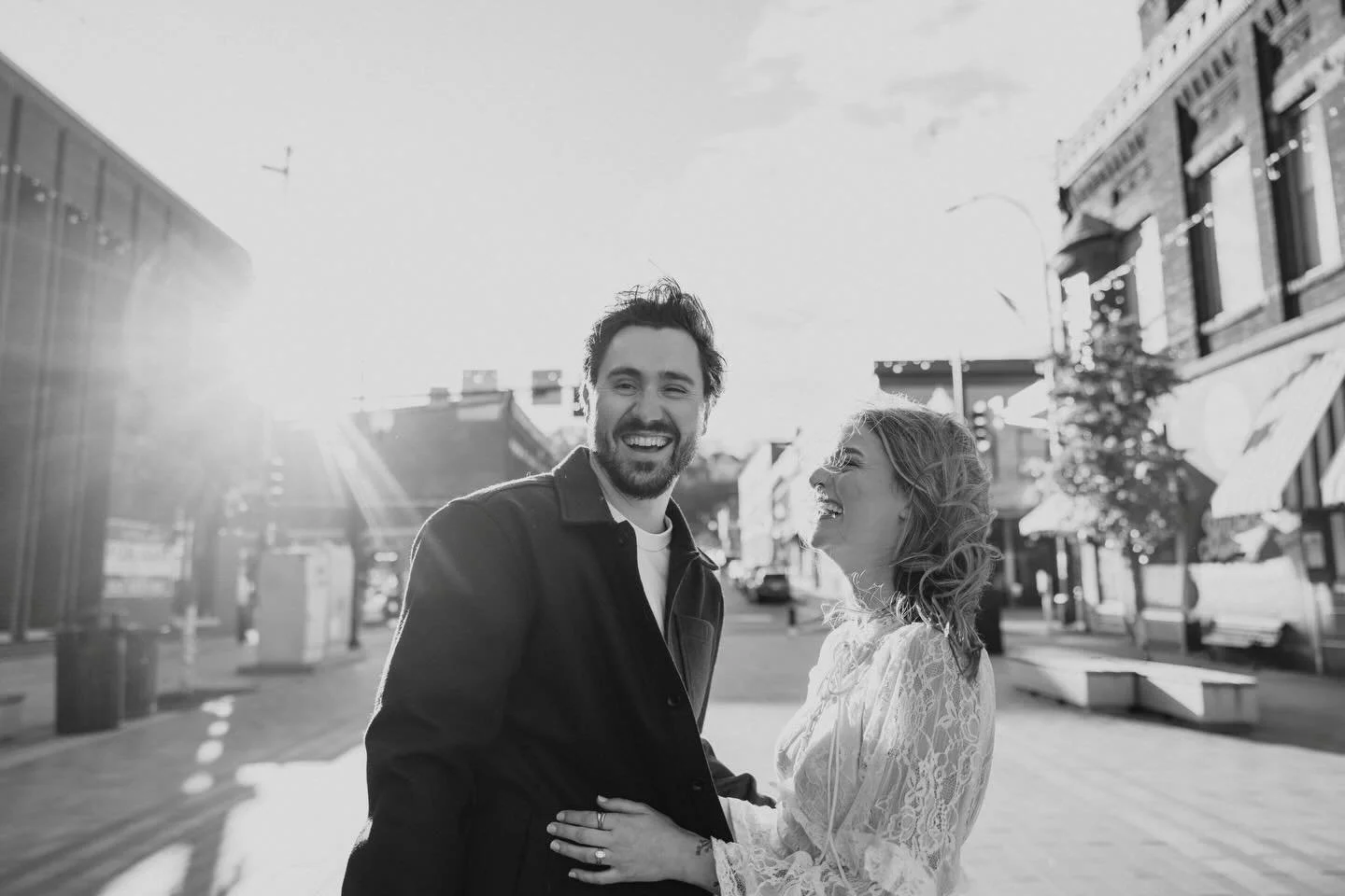 B&amp;W favorites from Cole and Lauren's engagement session