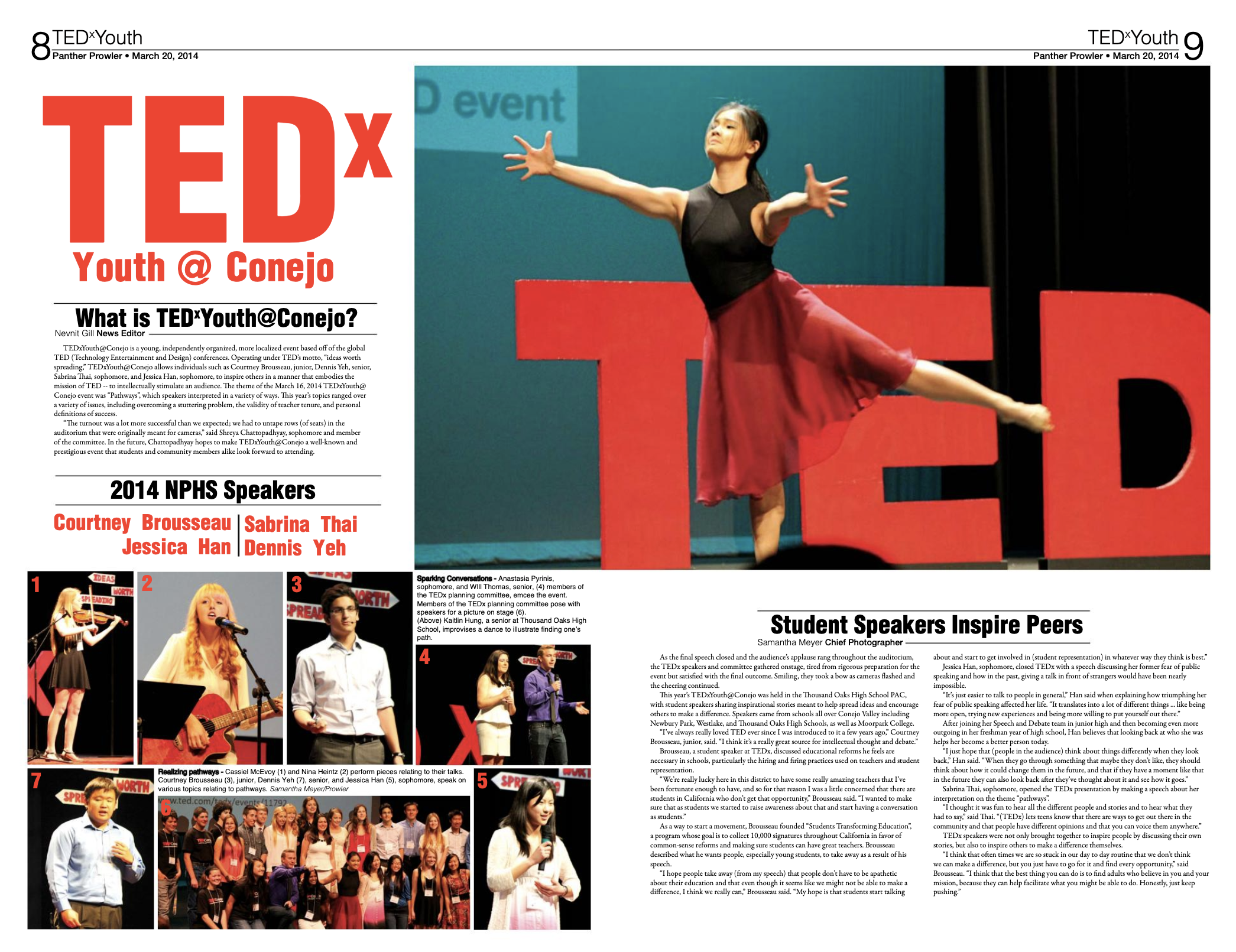 TEDx  Double-Page Spread