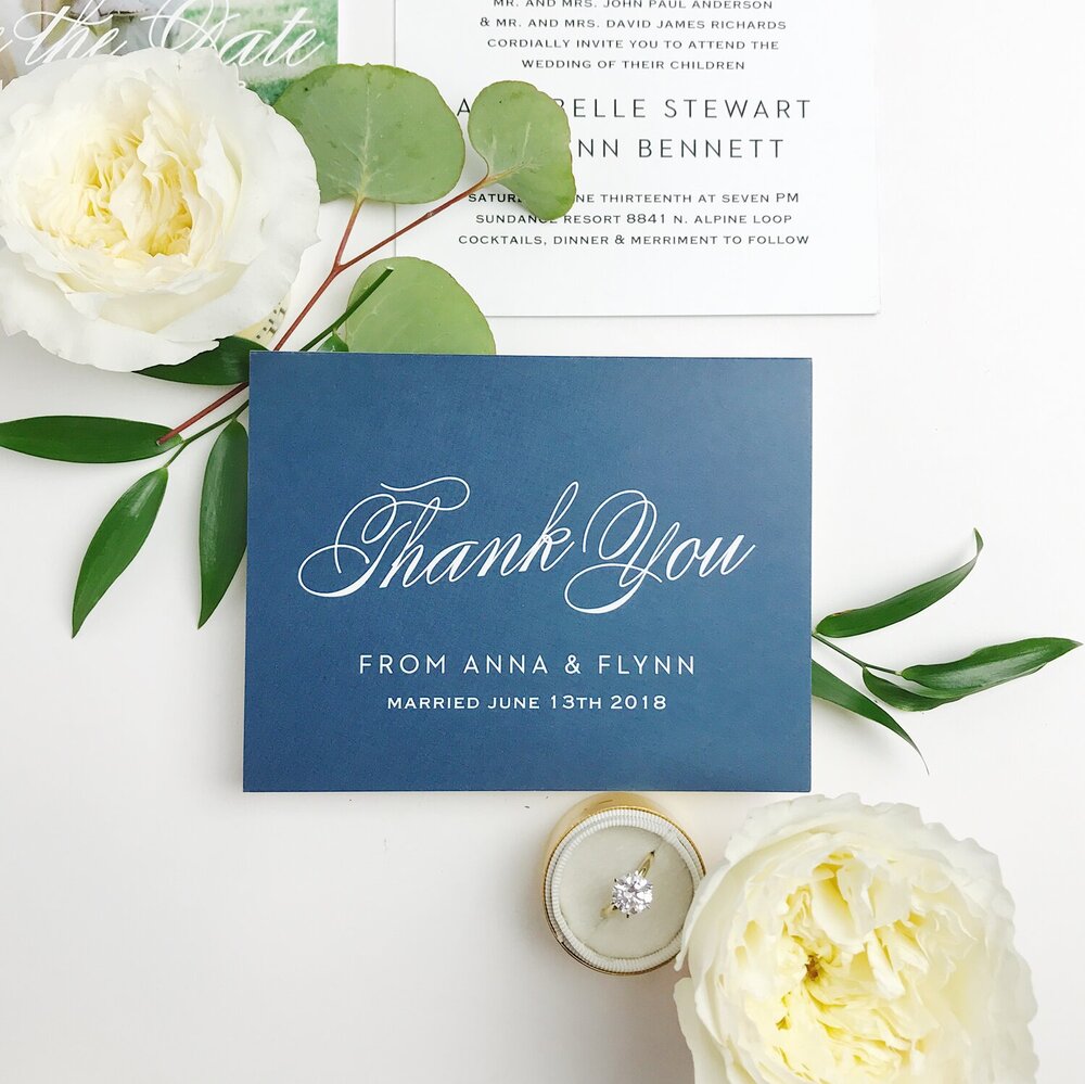 Personalized Wedding Thank You Cards Montreal