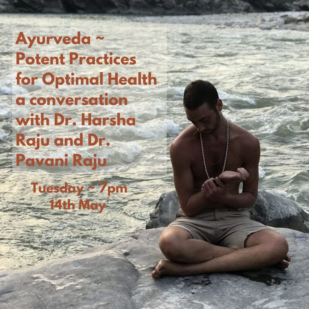 We are honoured to be hosting Dr. Harsha Raju and Dr. Pavani Raju next week for Ayurveda ~ Potent Practices for Optimal Health a conversation brought to us by @vitalveda 

Join this conversation to access your greatest health + self through tradition