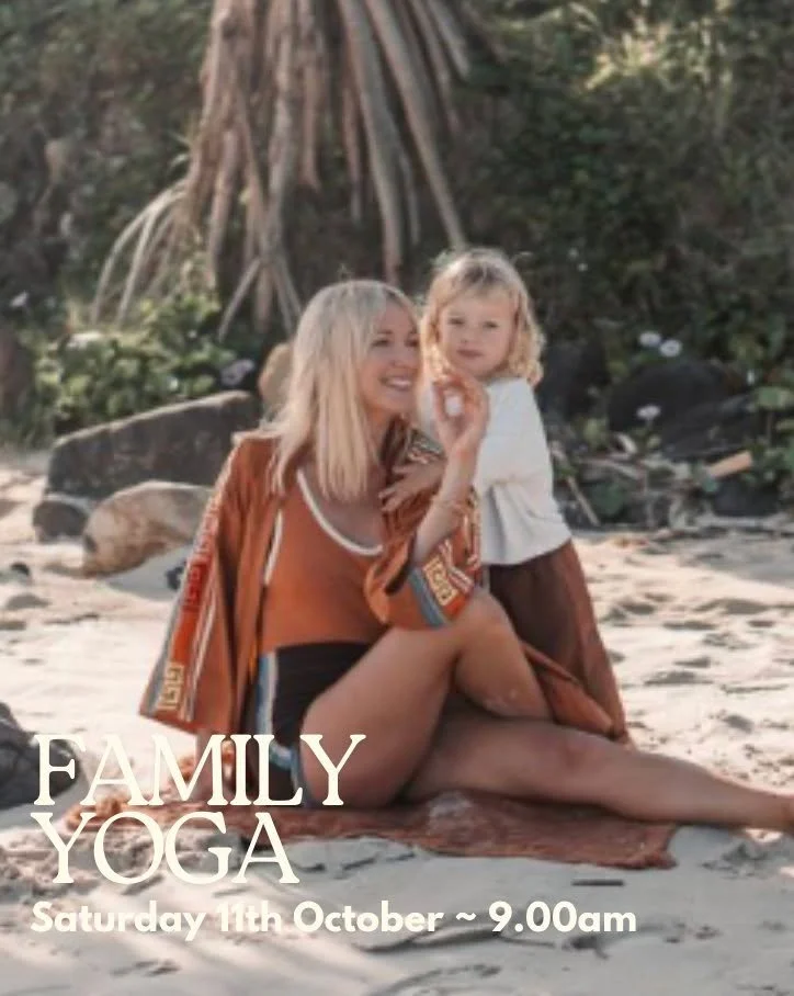 Family Yoga this Saturday ꩜

Together you and your little ones will stretch, breath, laugh + love.
The class is interactive as you move through the poses, games + relaxation together.

Combining all the elements of a general practise in a fun way for
