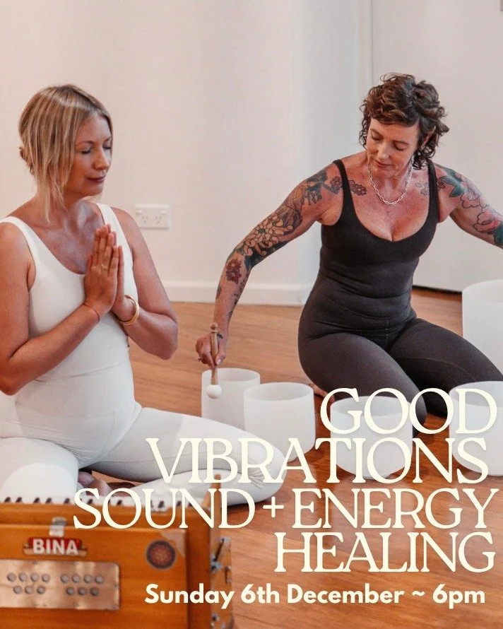 Join @@ms.amyfarrow + @carolmerry_internalresonance for our final Good Vibrations Sound + Energy Healing community circle for the year. 

A time to simply rest + receive, just as you deserve. 

Bookings essential via the link in our bio or our websit