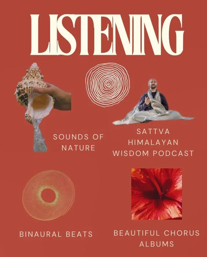 Things we are listening to, to nourish our minds, settle our nervous systems + radiate harmony. ❤️&zwj;🔥

What are you listening to?