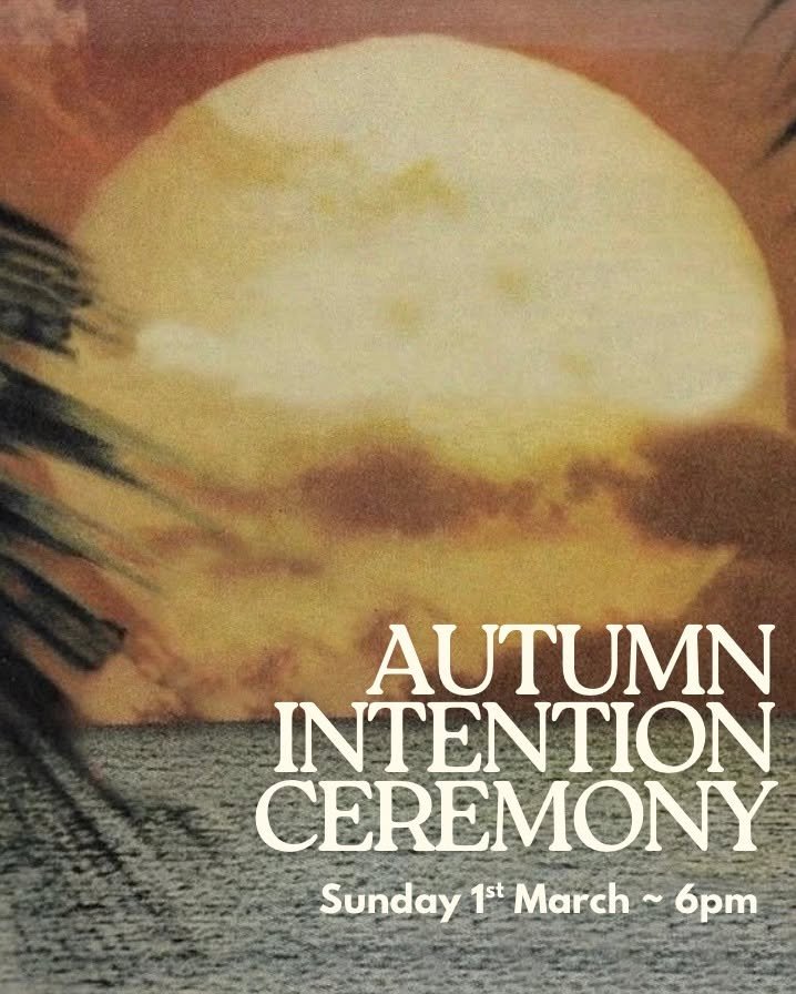 Join us to intentionally enter Autumn.

We will share wisdom + practices for the season, take time journalling + intentionally preparing ourselves for Autumn with a focus on self care.

Sipping cacao while you create a commitment to yourself for the 