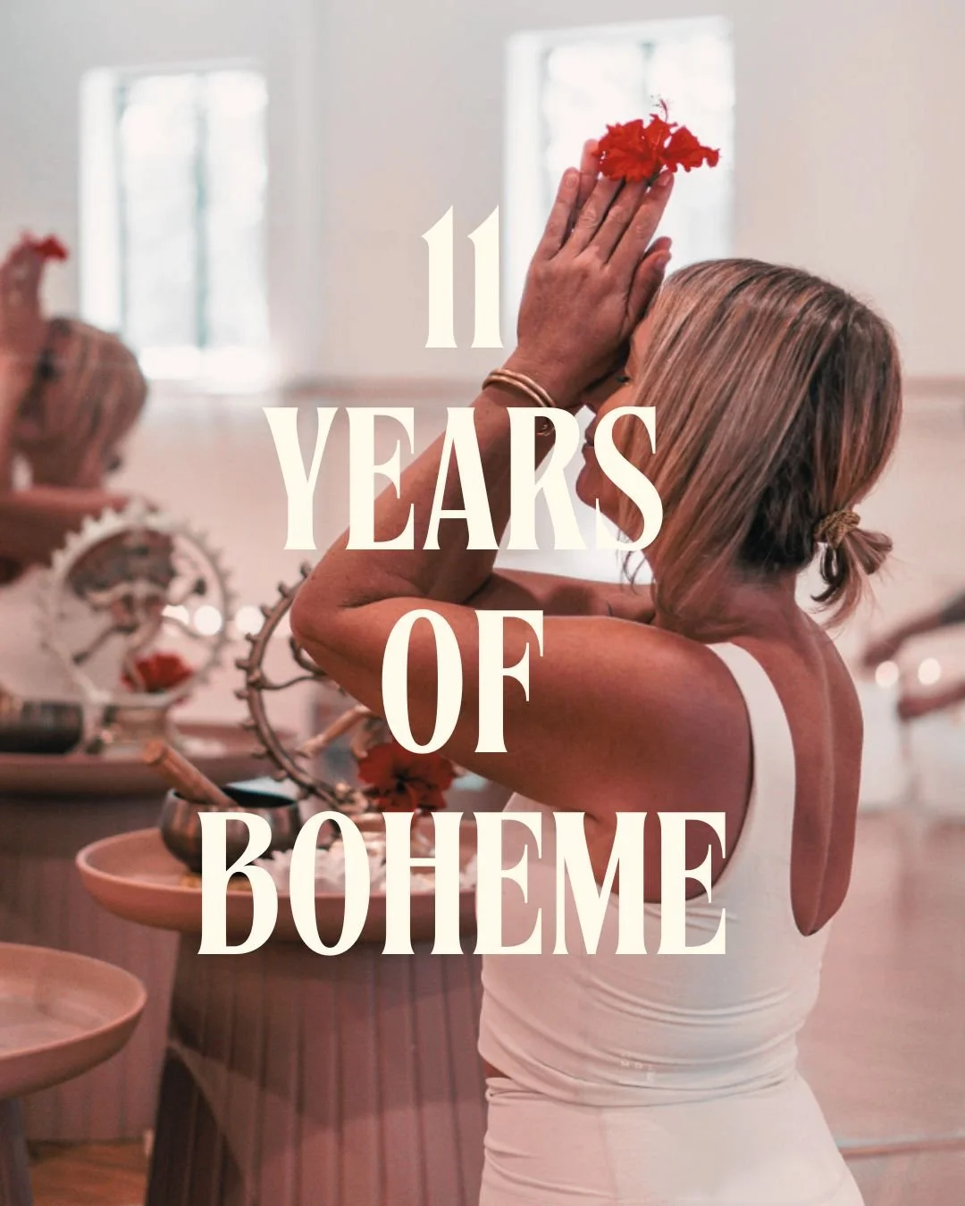 As we arrive at 11 years of the studio, I find myself reflecting with a deep sense of gratitude.

For you, our dear community, whether you have attended one class or one hundred, or have simply followed along from afar, thank you. 

We truly would no